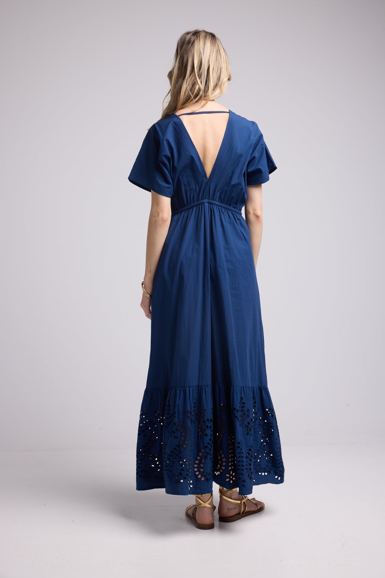 ROBE AMELIE LONG/MARINE