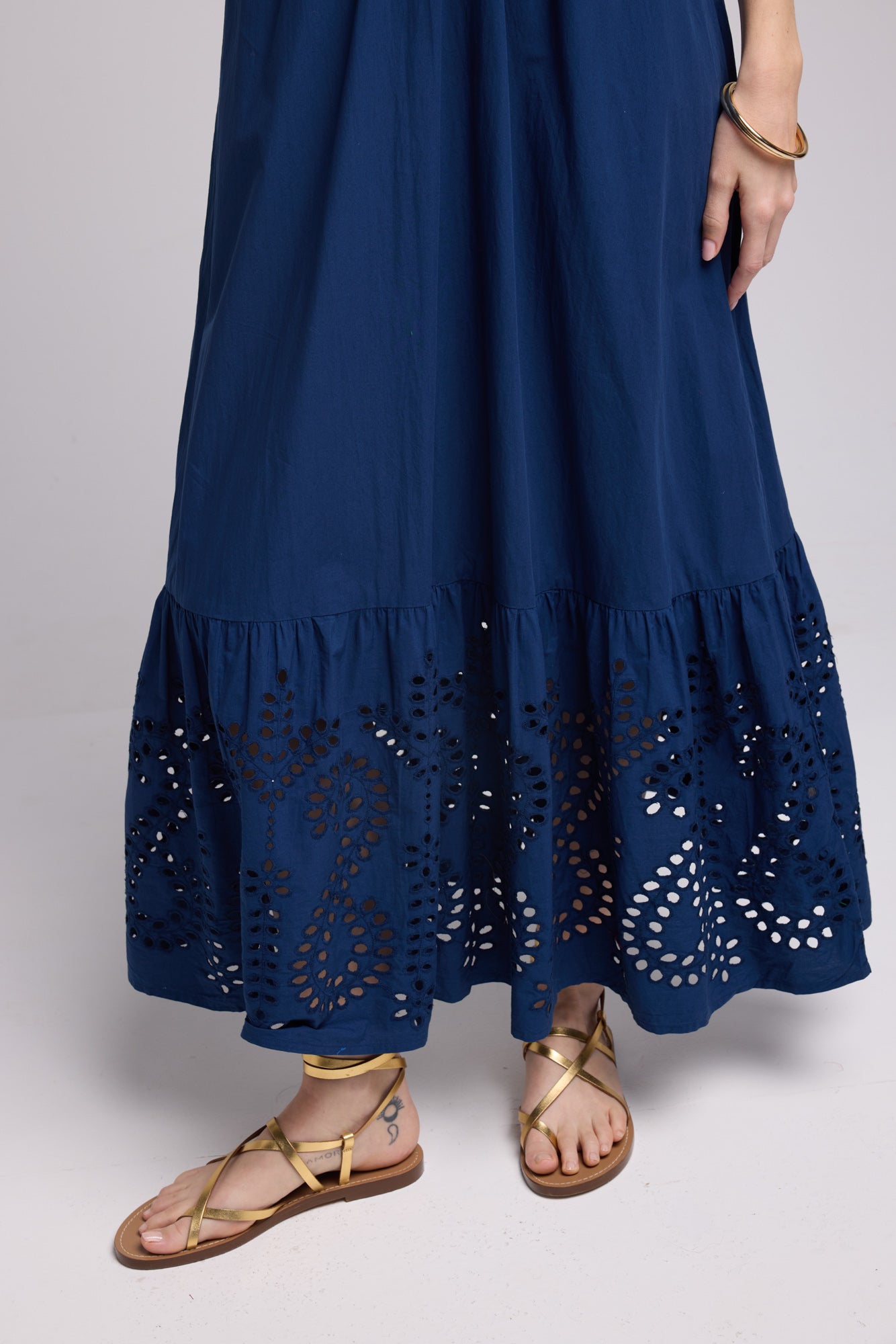 ROBE AMELIE LONG/MARINE