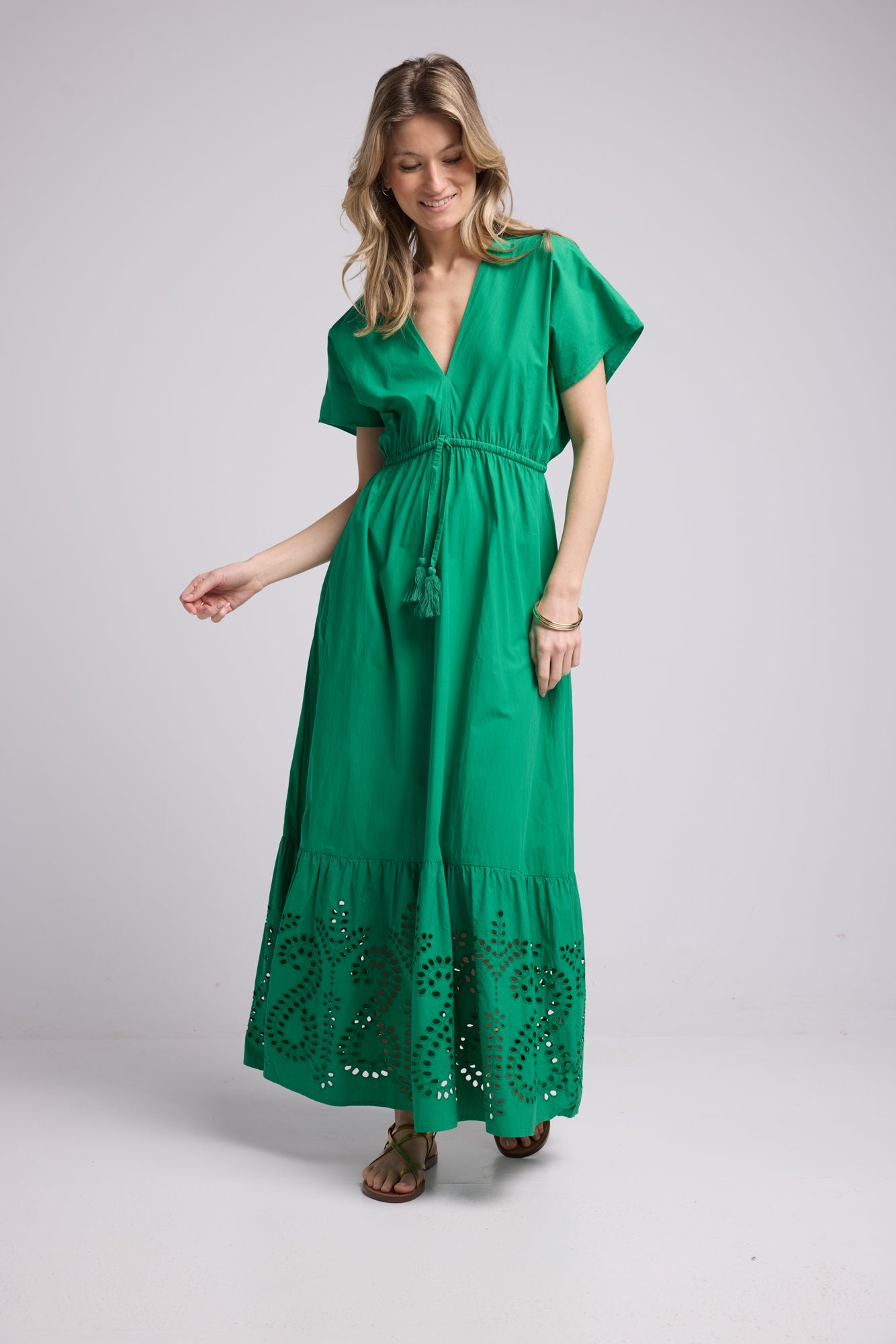 AMELIE LONG/GREEN DRESS