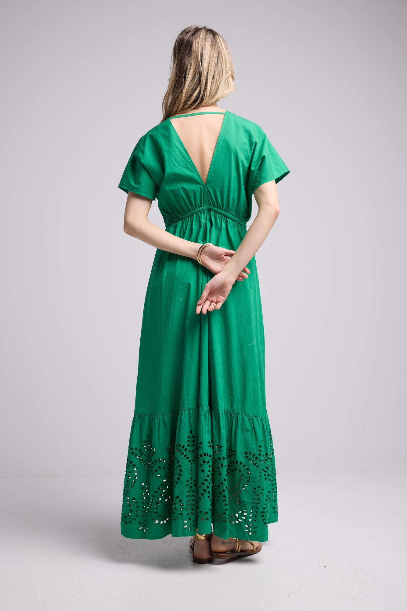AMELIE LONG/GREEN DRESS
