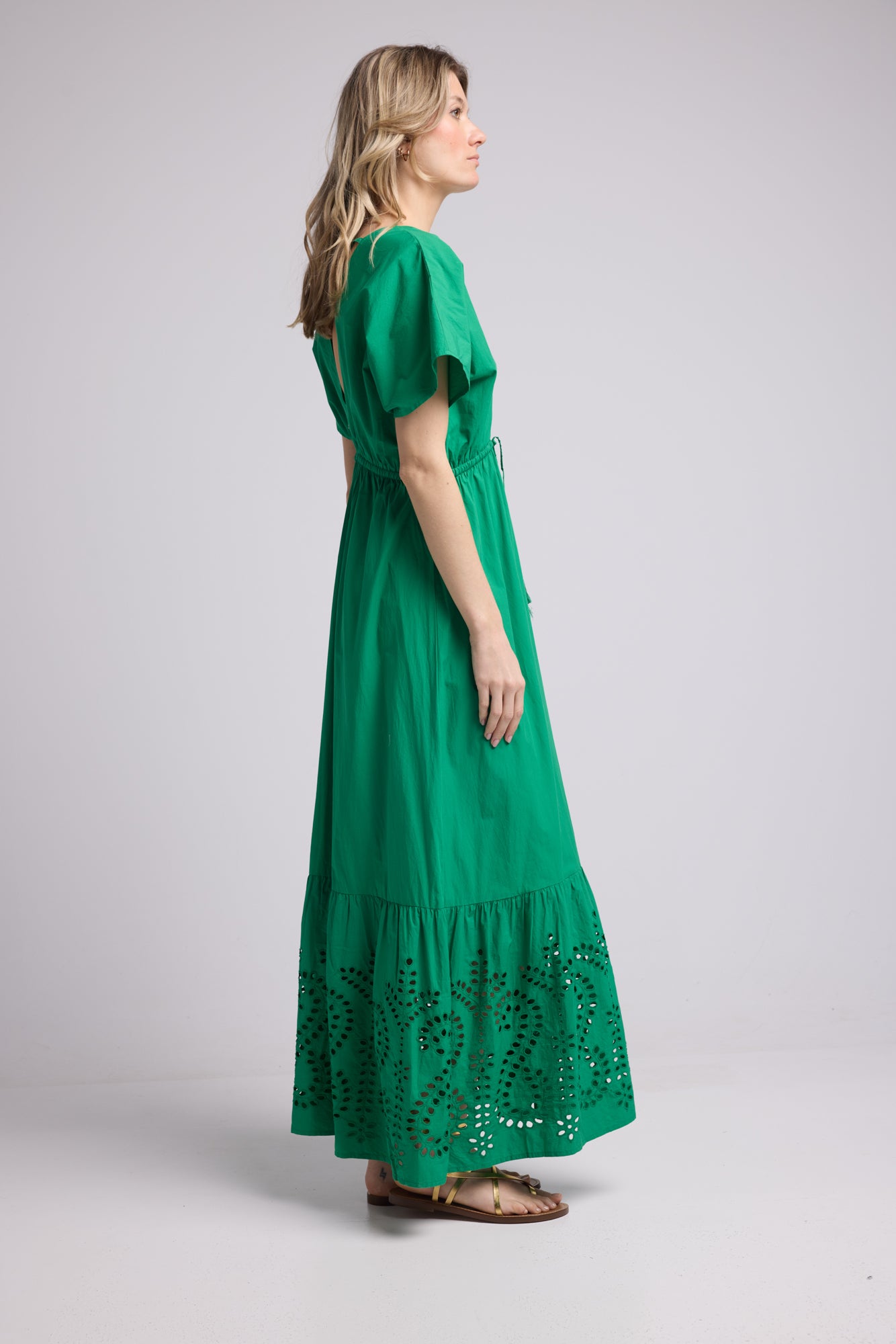 AMELIE LONG/GREEN DRESS