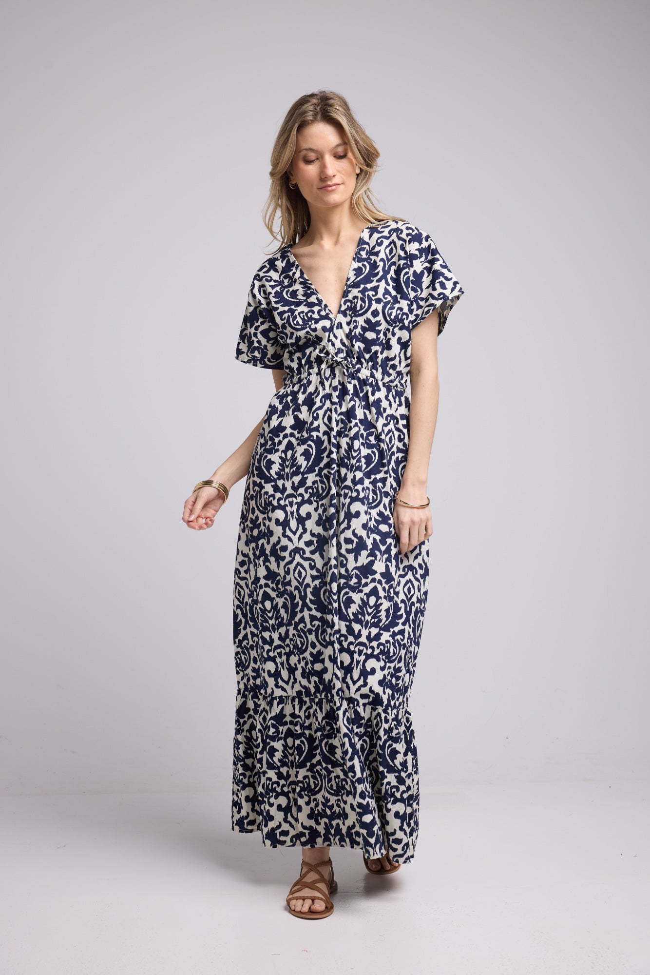 ROBE AVA IMP/NAVY P2306