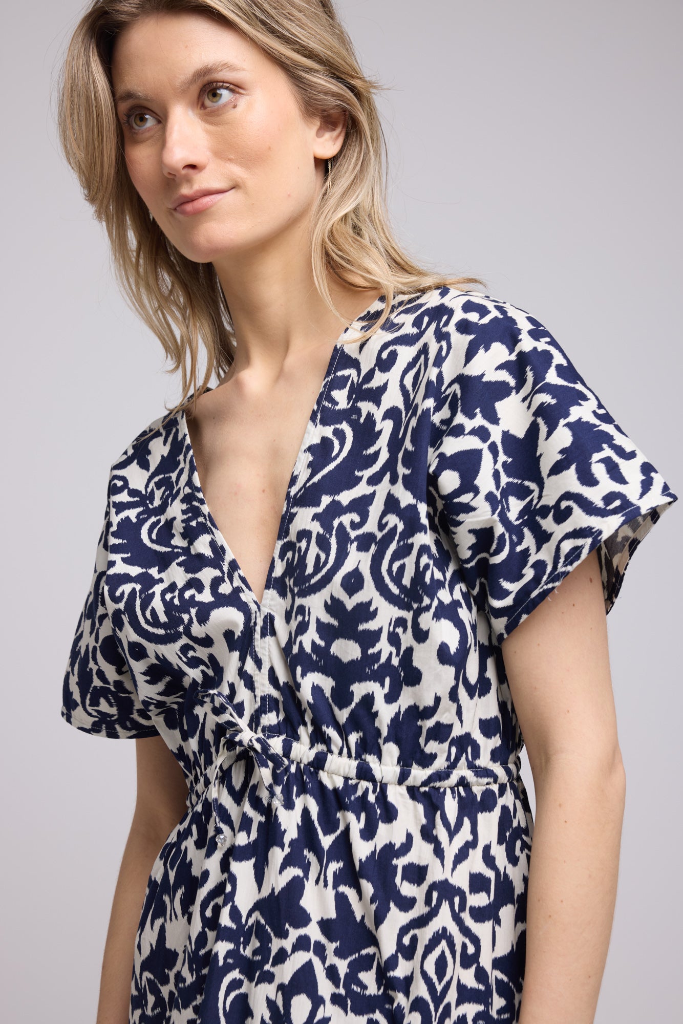 ROBE AVA IMP/NAVY P2306
