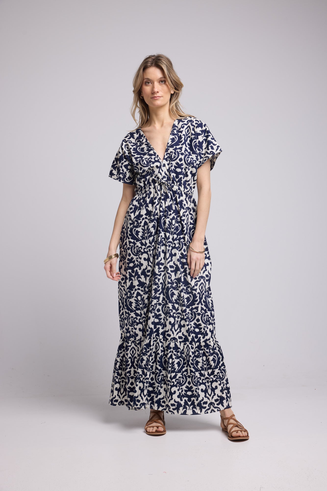 ROBE AVA IMP/NAVY P2306