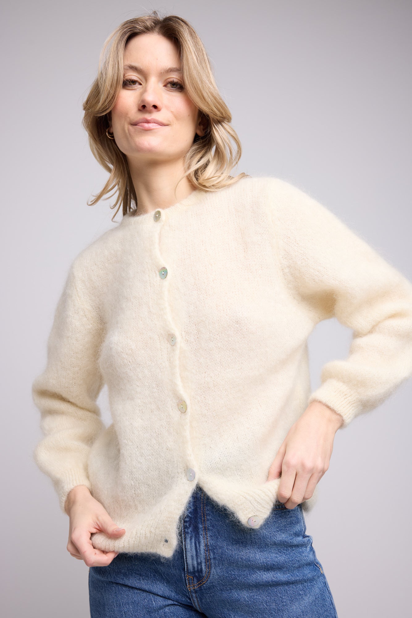 CARDIGAN BEATRICE/ECRU