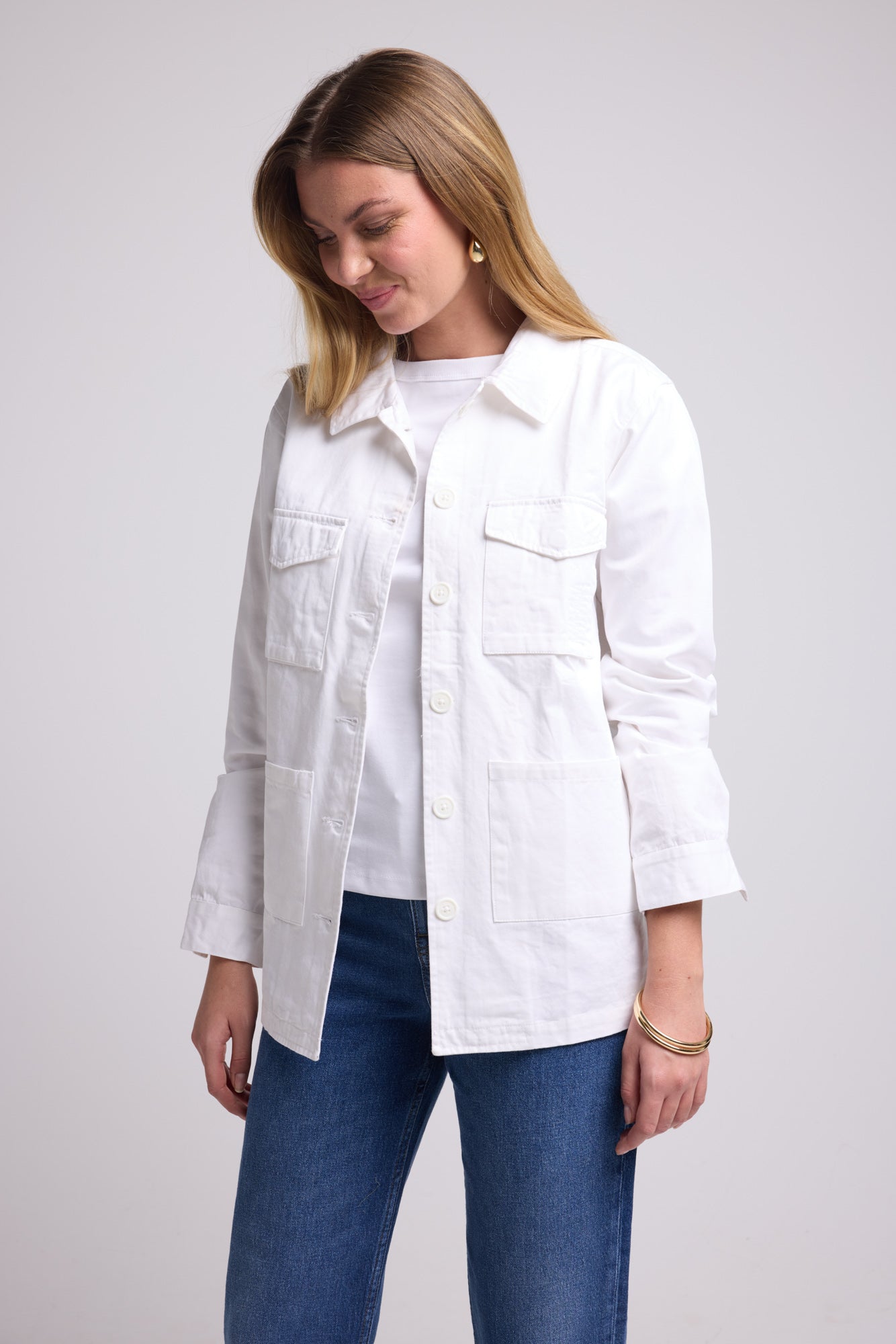 VESTE BOHI/BLANC