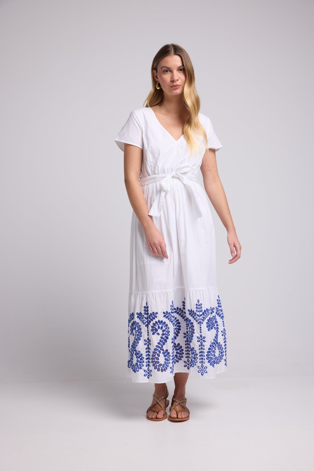 ROBE CHICHI NEW/BLANC BLEU