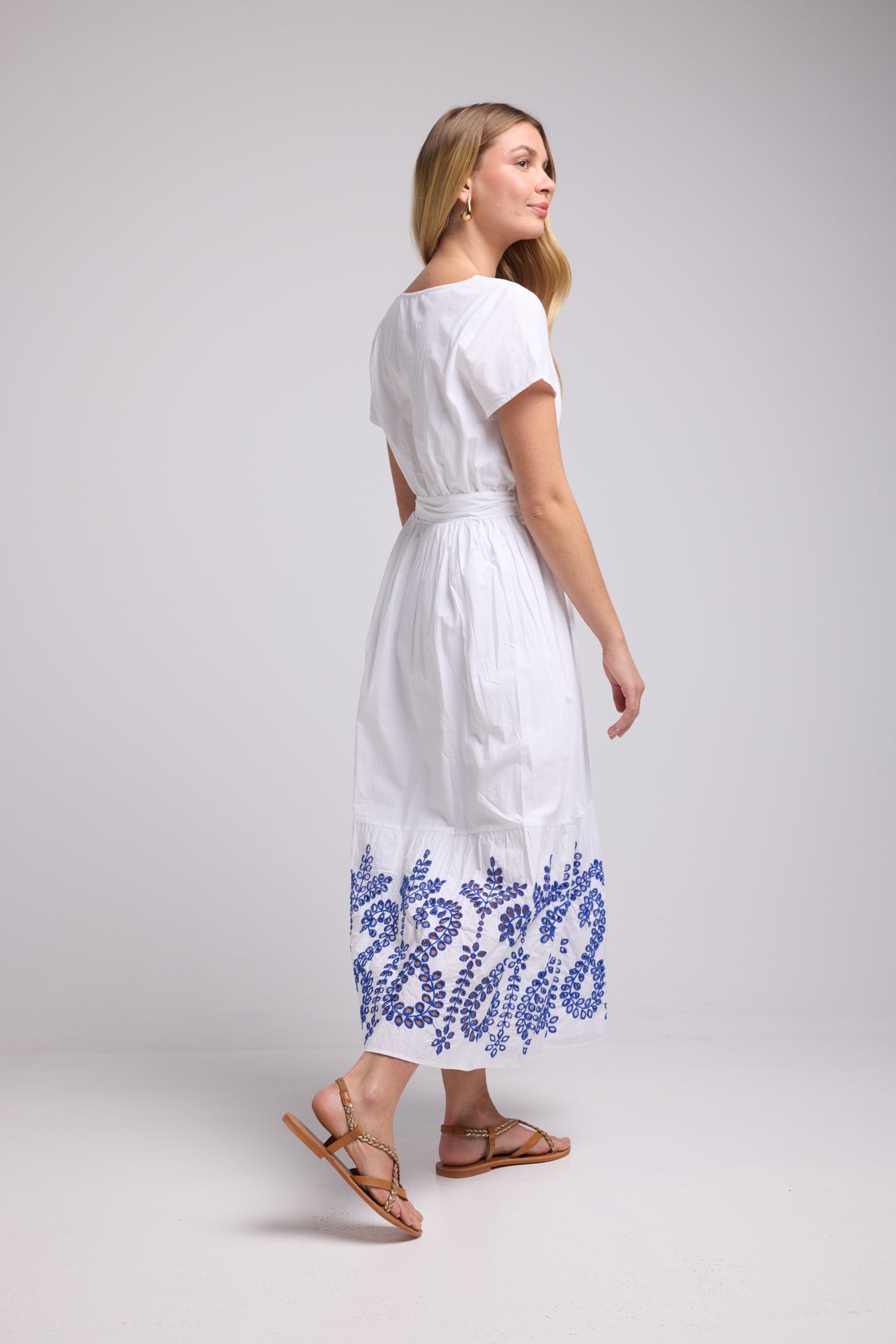 ROBE CHICHI NEW/BLANC BLEU