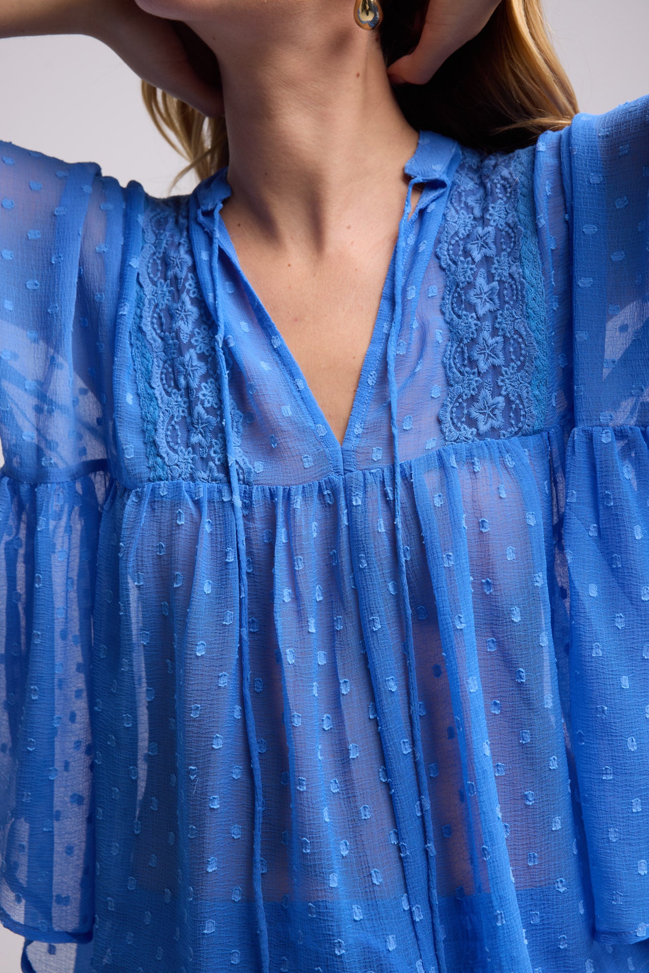 BLOUSE COCO BRIGHT BLUE
