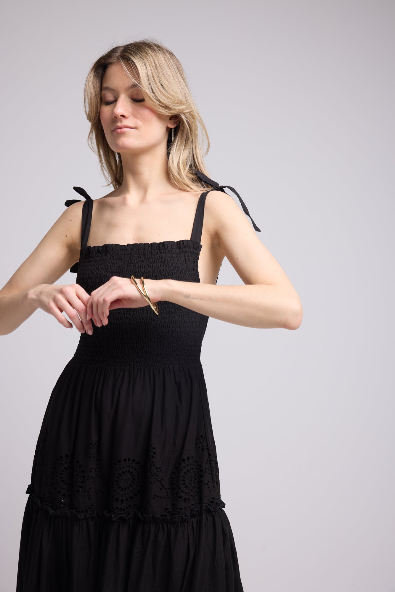 COLOMBIANA DRESS/BLACK
