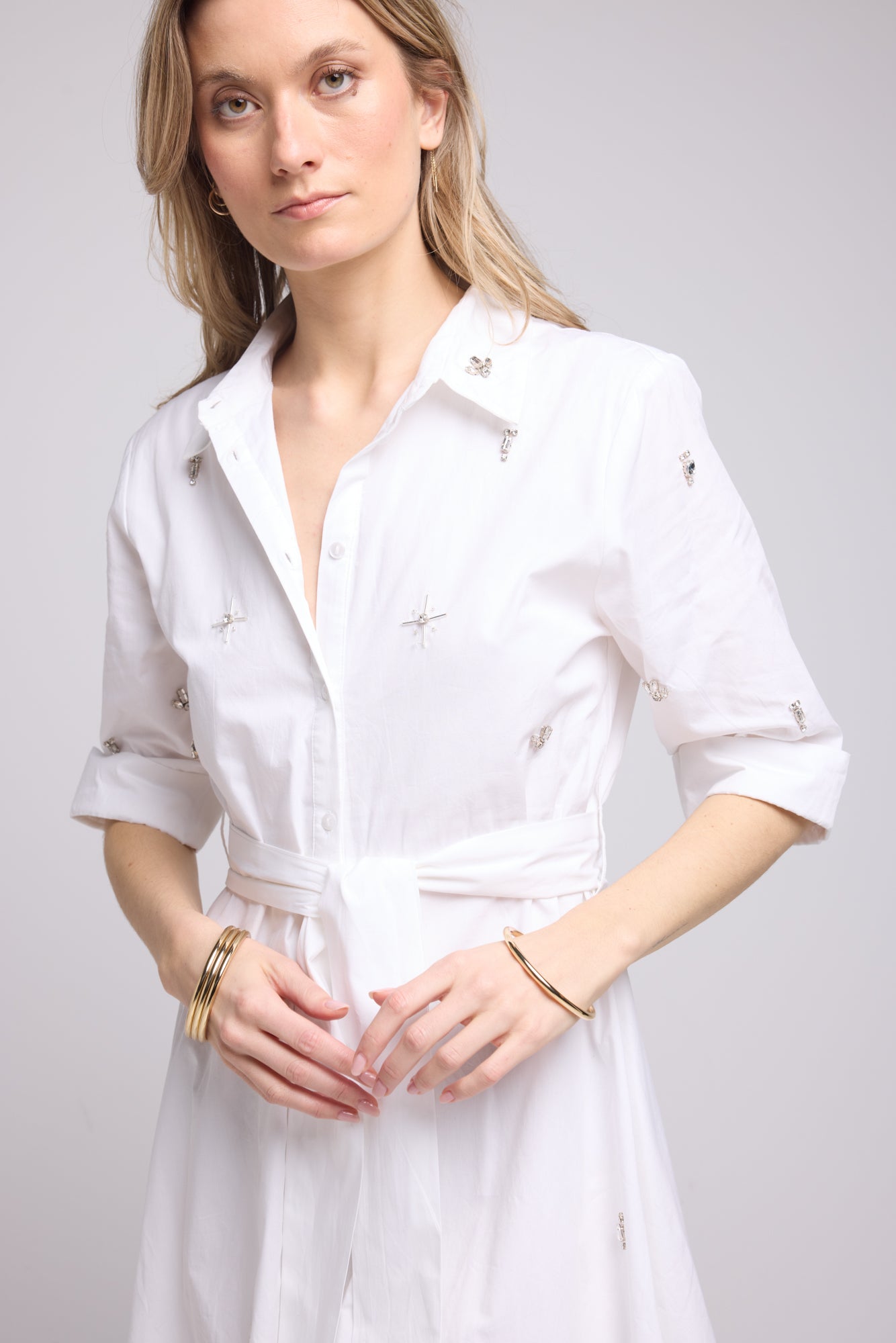 ROBE ELLY/BLANC