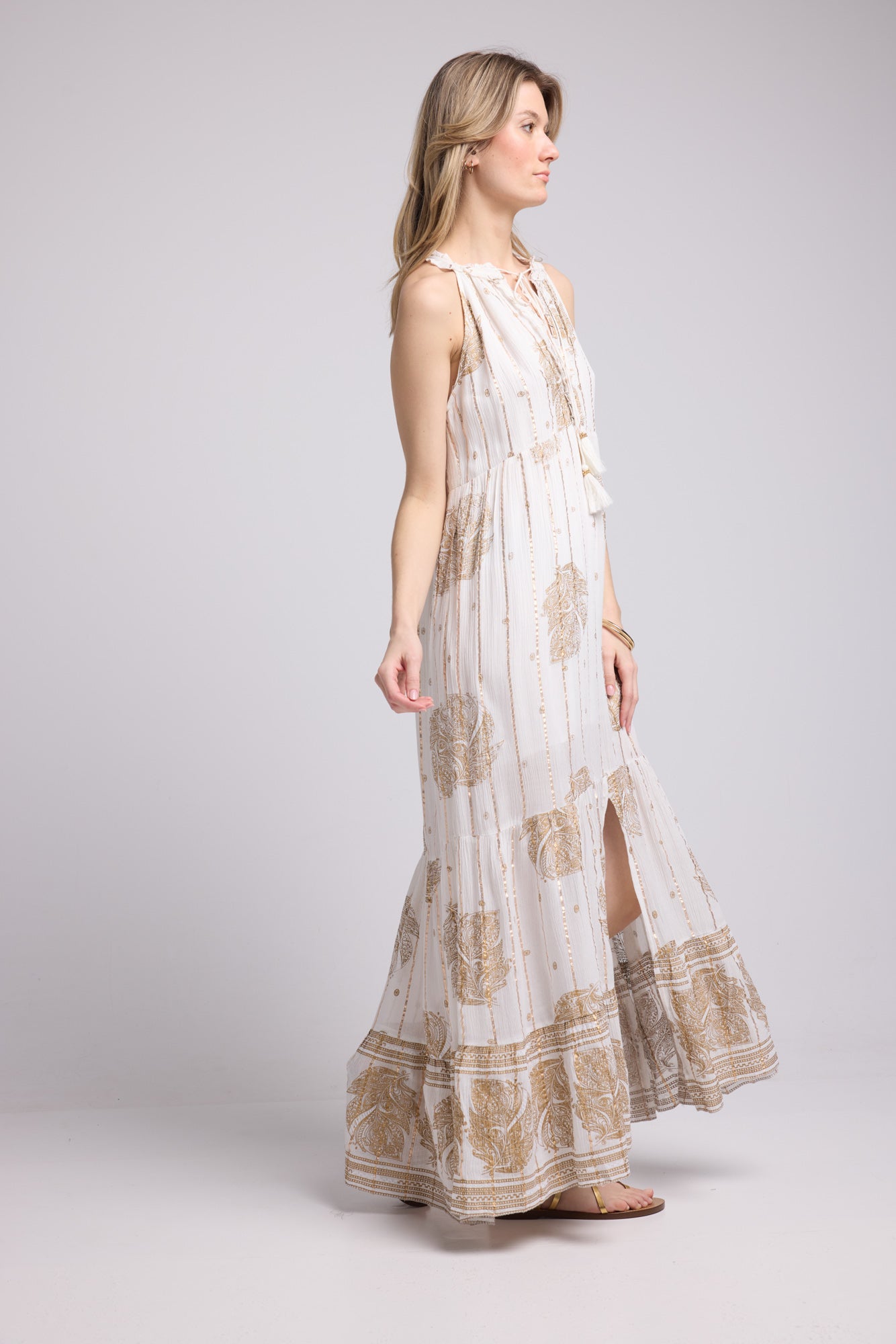 ROBE EZEL/BLANC