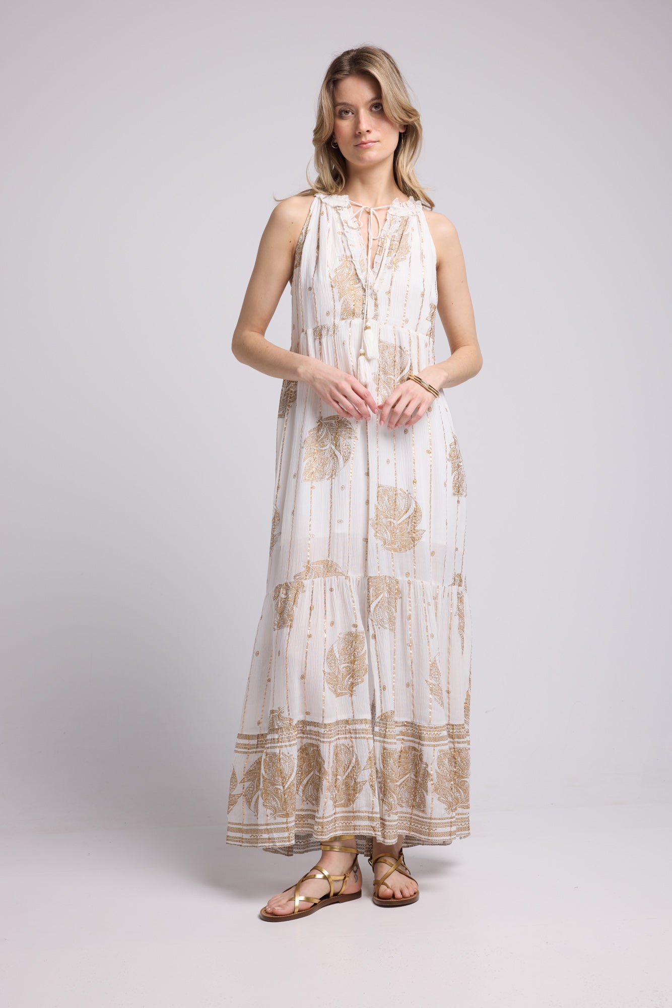 ROBE EZEL/BLANC