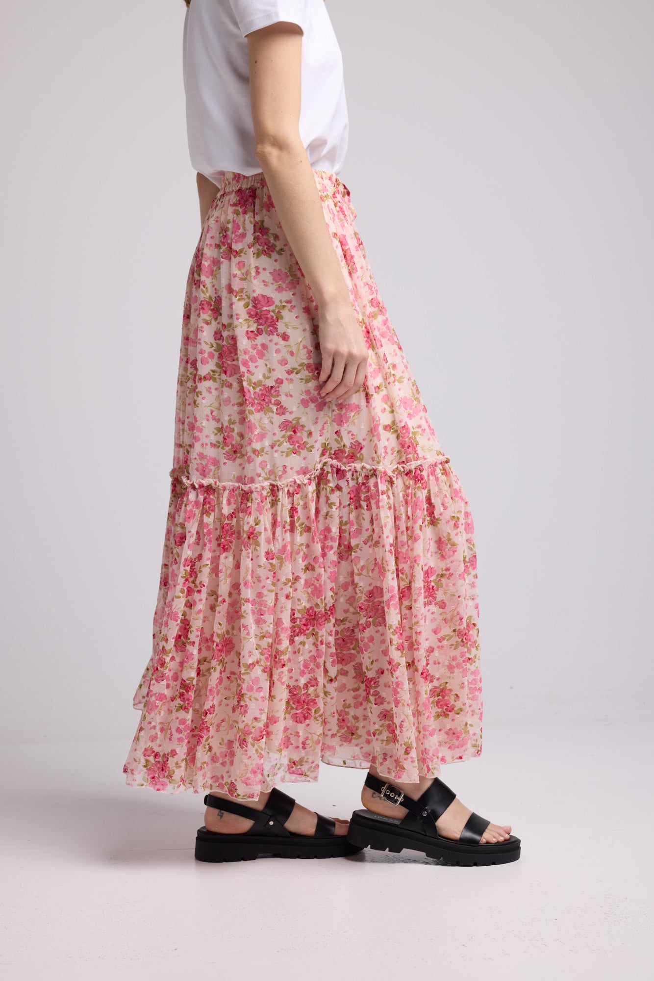 JUPE GAYA SKIRT PINK PRINT
