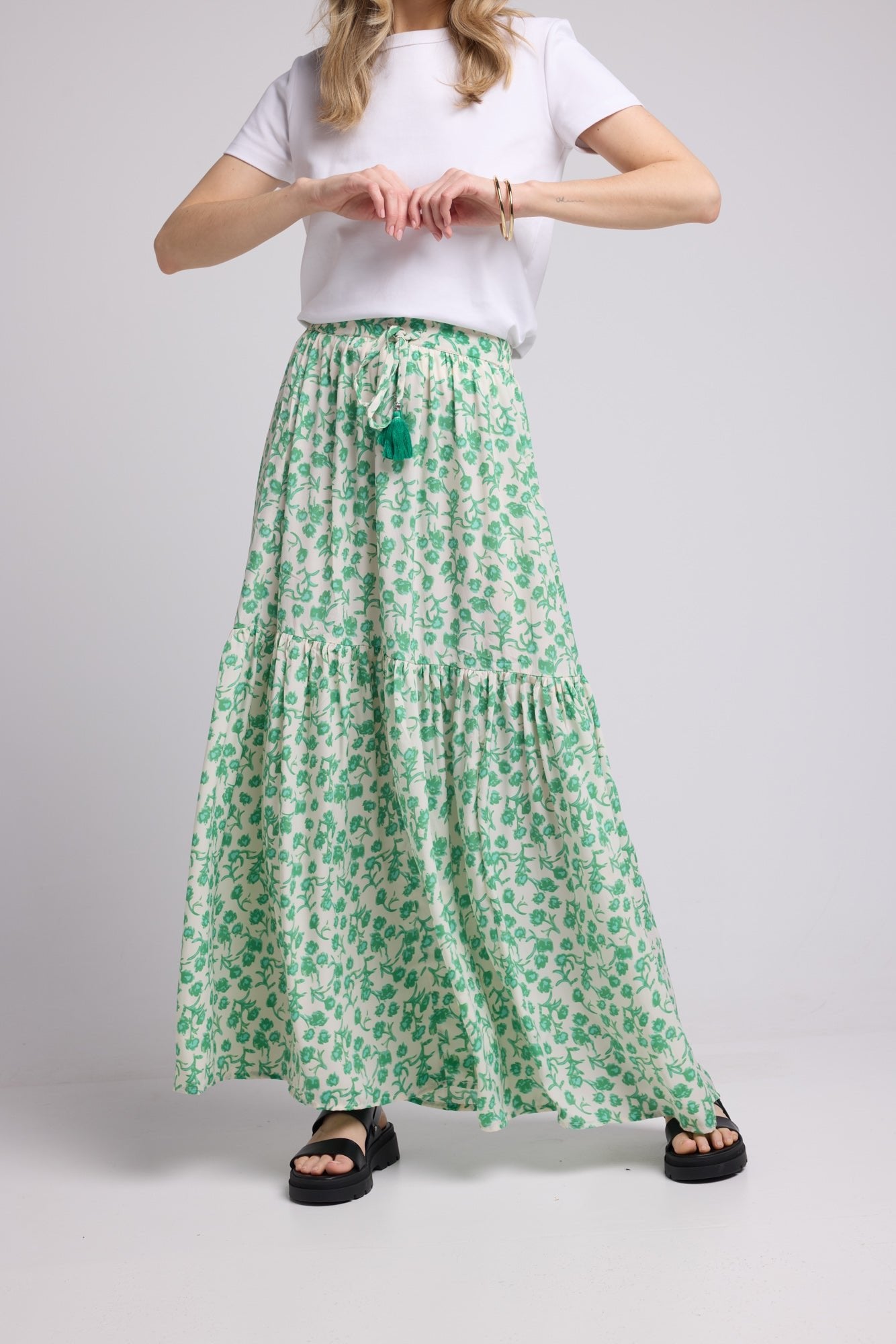 JUPE GITANE GREEN P5007