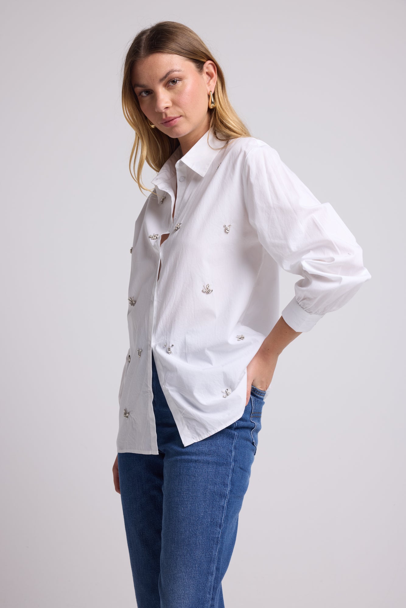 CHEMISE HUGO UNI/BLANC