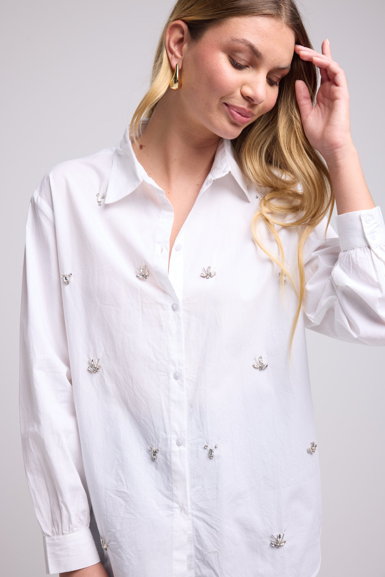 CHEMISE HUGO UNI/BLANC