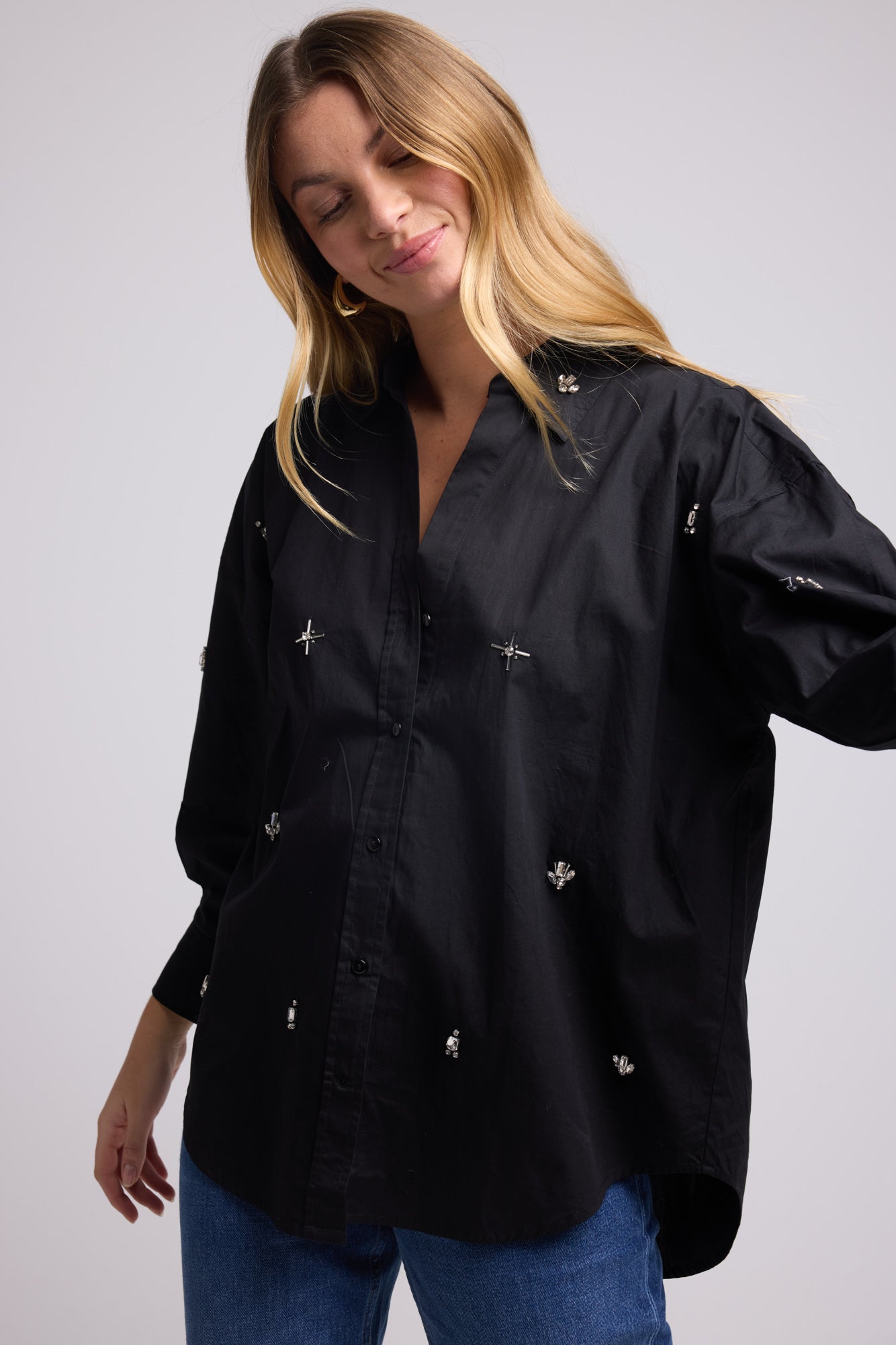 CHEMISE HUGO UNI/NOIR