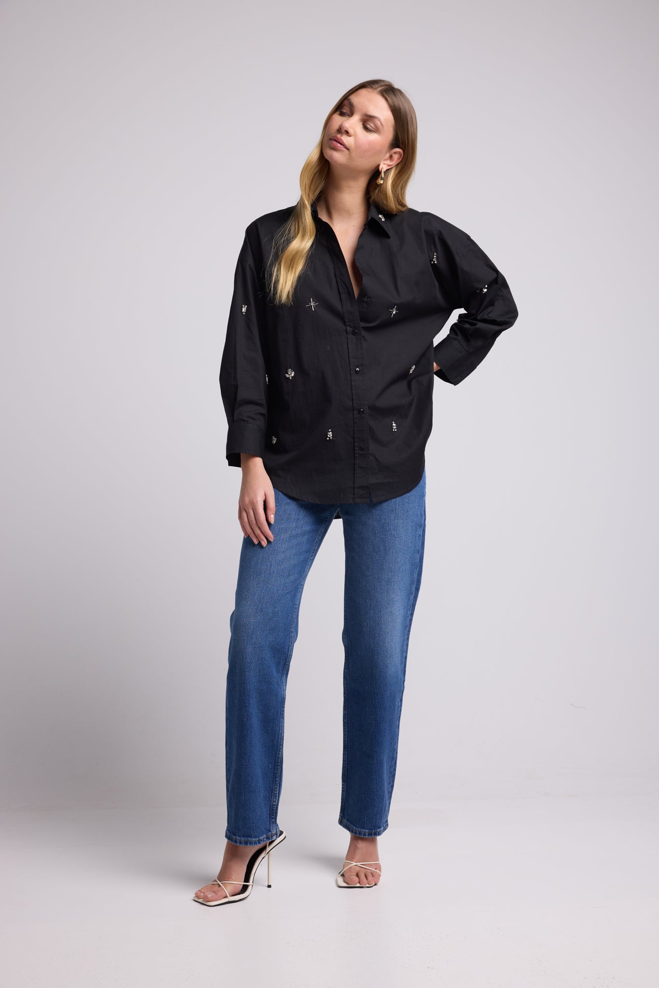 CHEMISE HUGO UNI/NOIR