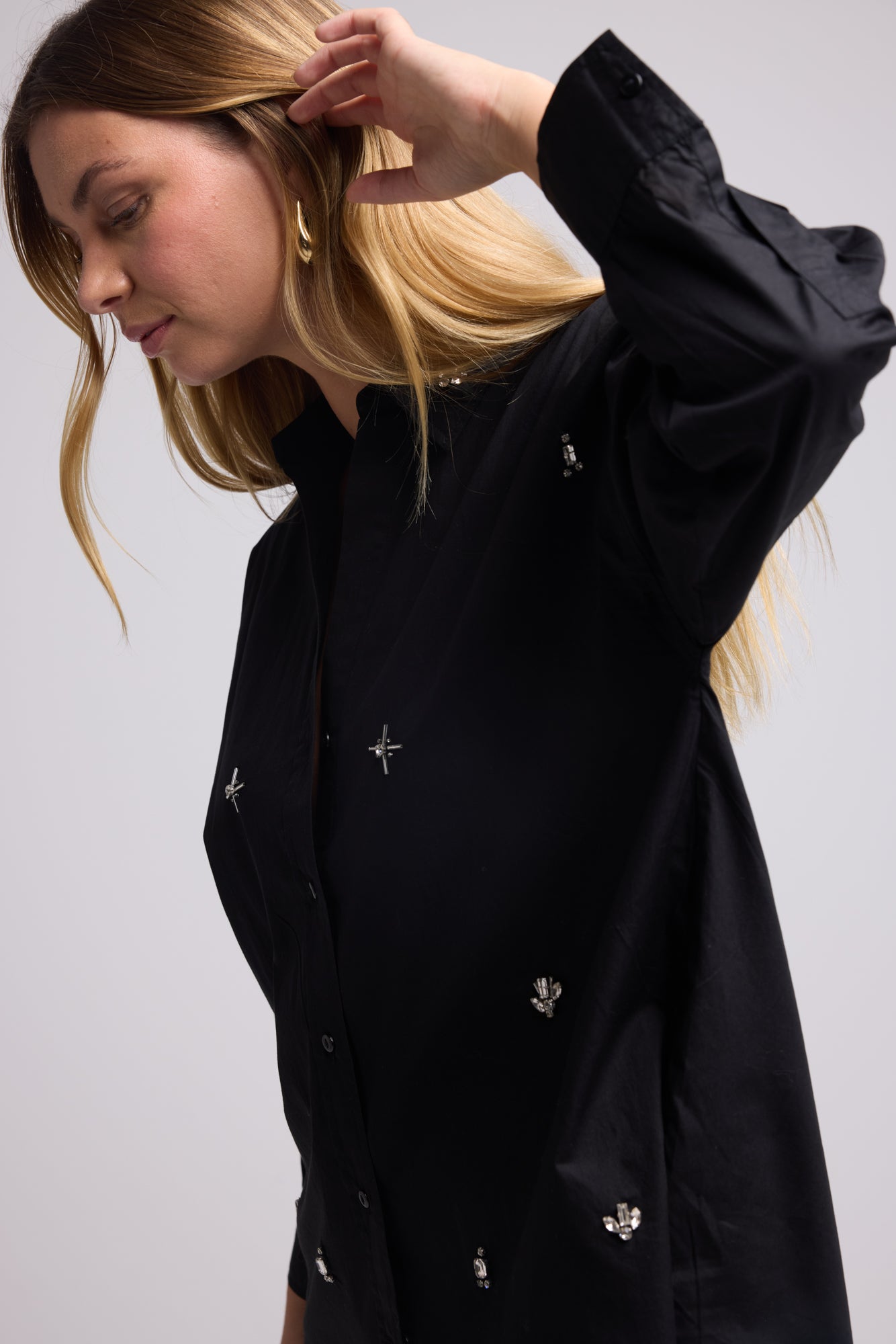 CHEMISE HUGO UNI/NOIR