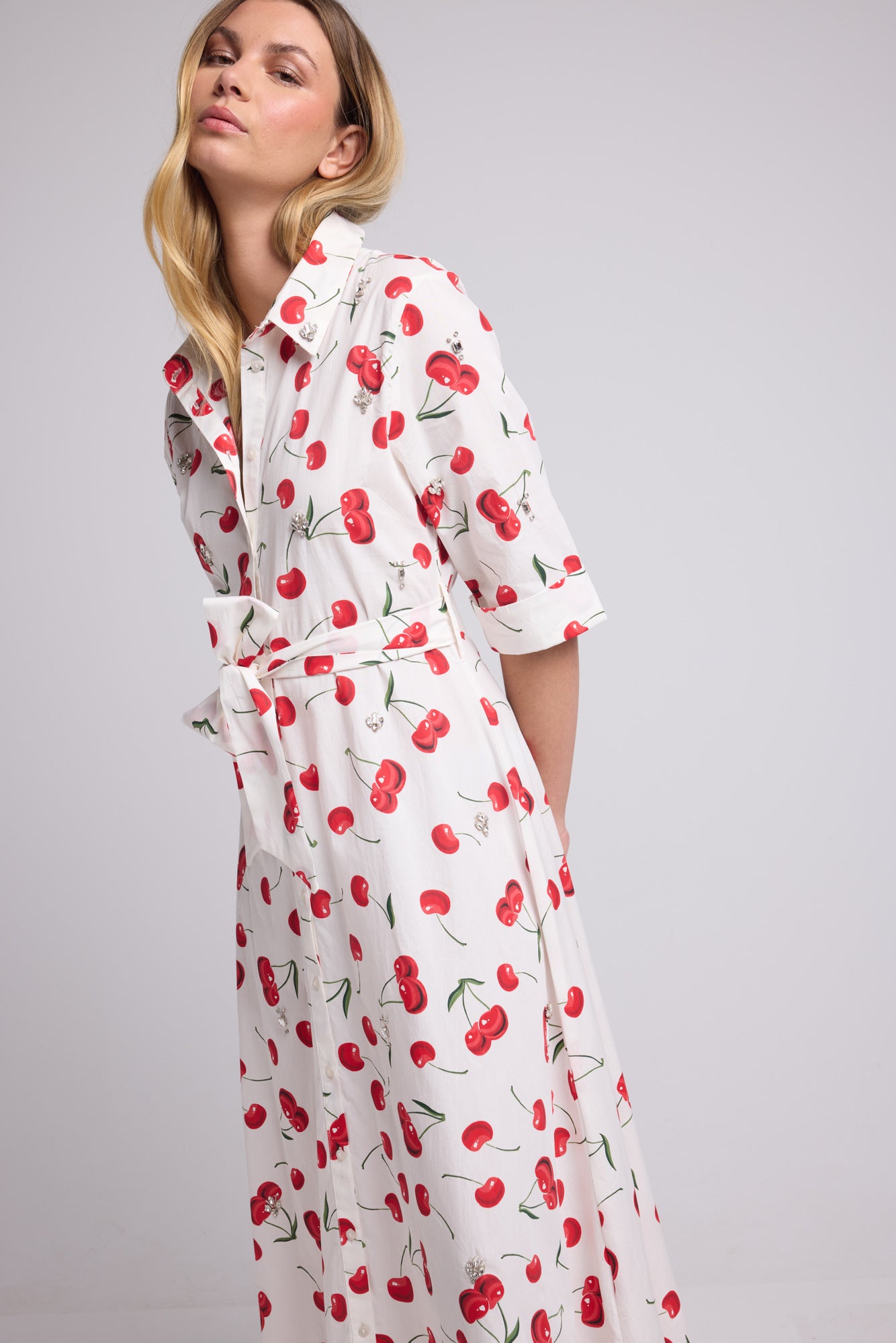 ROBE JACQUY LONG P2430 CERISES