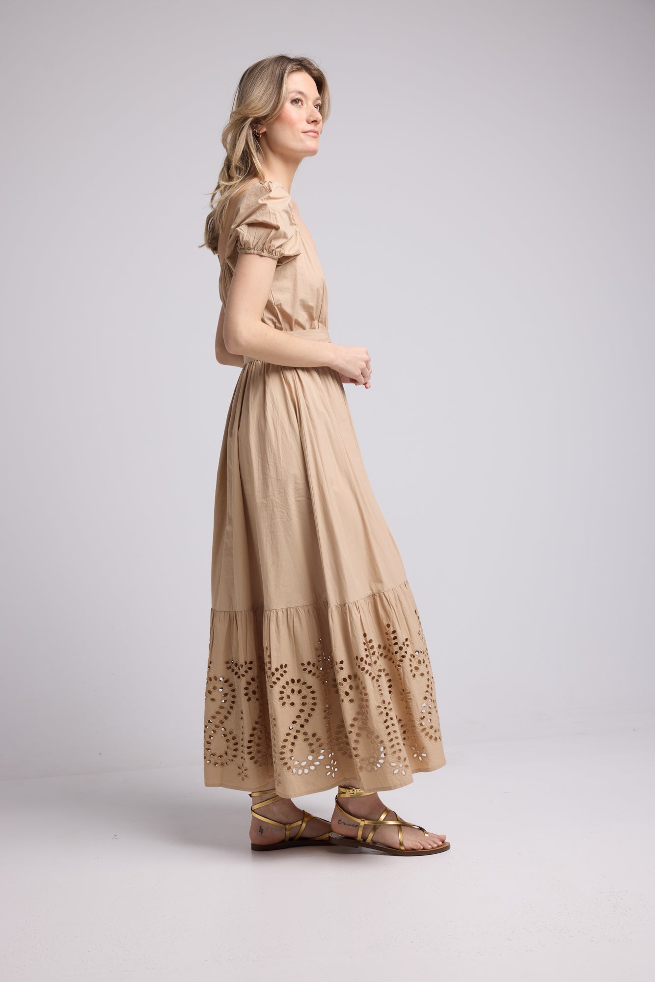 ROBE JULIE LONG/BEIGE