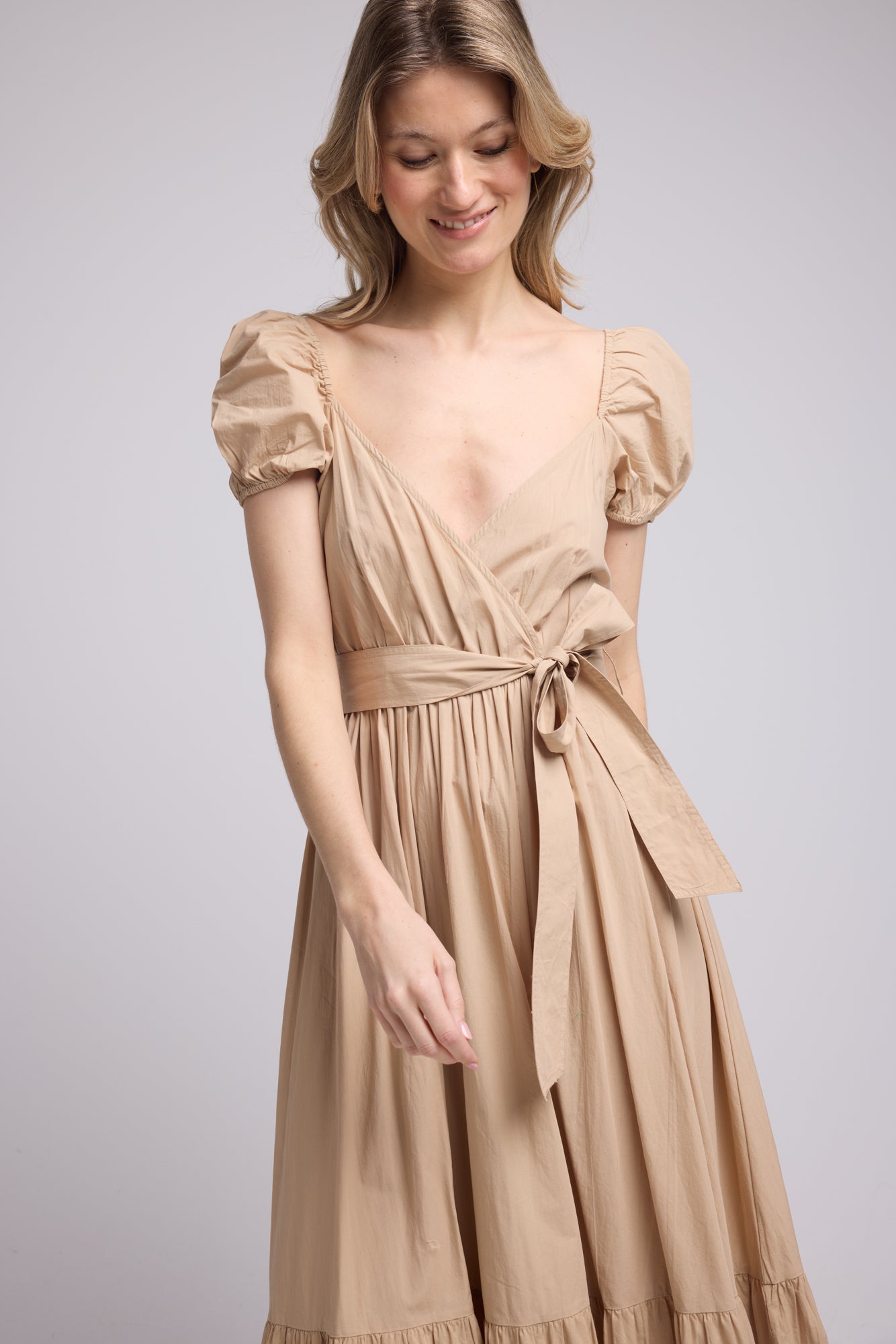 ROBE JULIE LONG/BEIGE