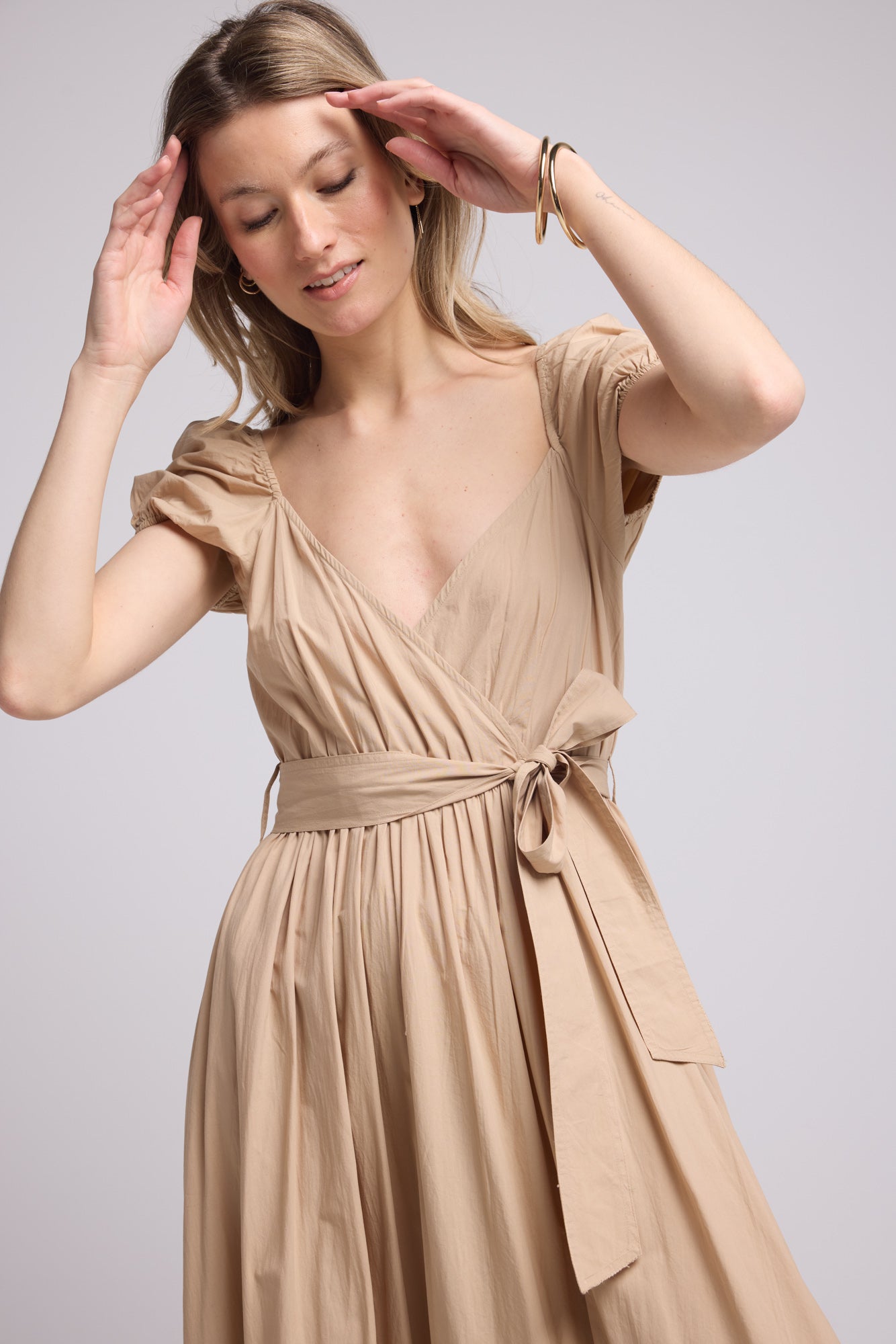 ROBE JULIE LONG/BEIGE