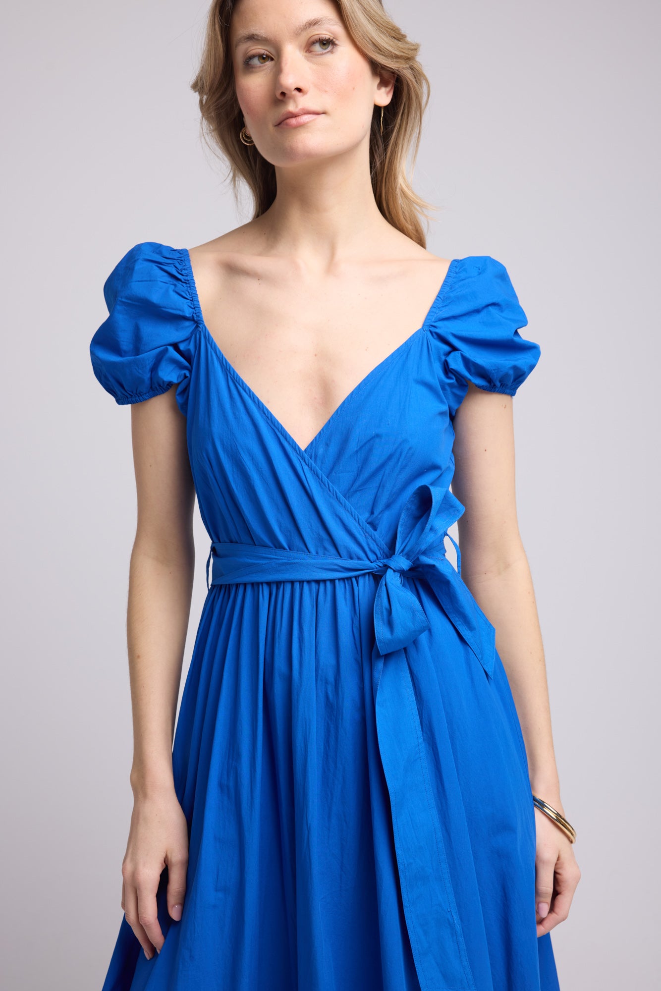 ROBE JULIE LONG BRIGHT BLUE