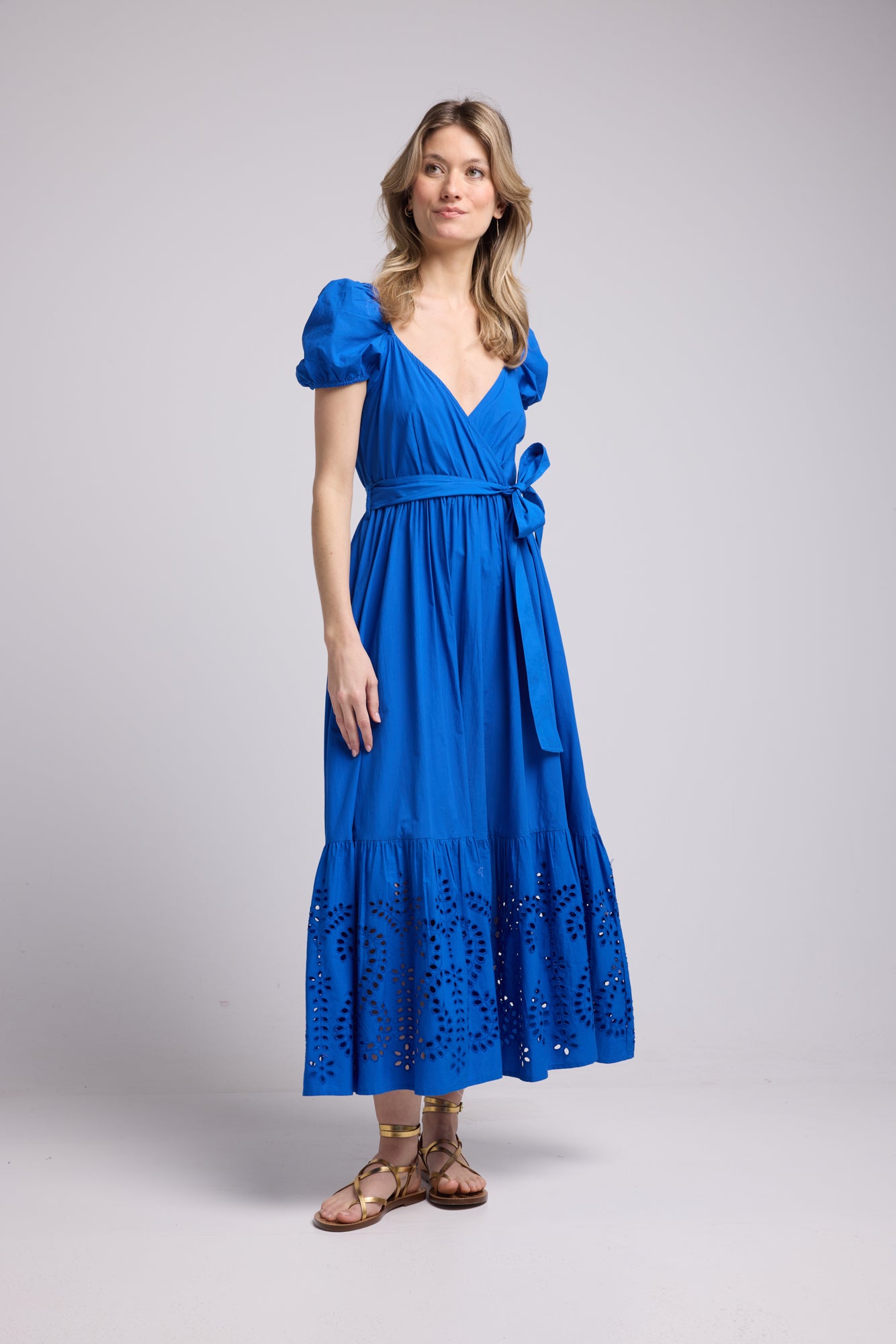 ROBE JULIE LONG BRIGHT BLUE