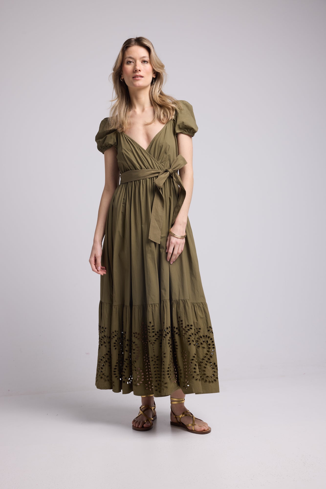 ROBE JULIE LONG/KHAKI