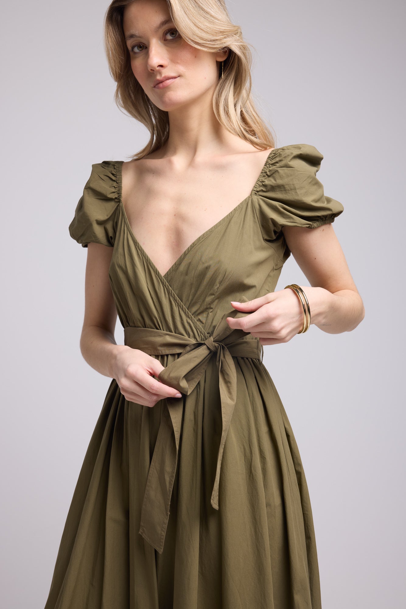 ROBE JULIE LONG/KHAKI