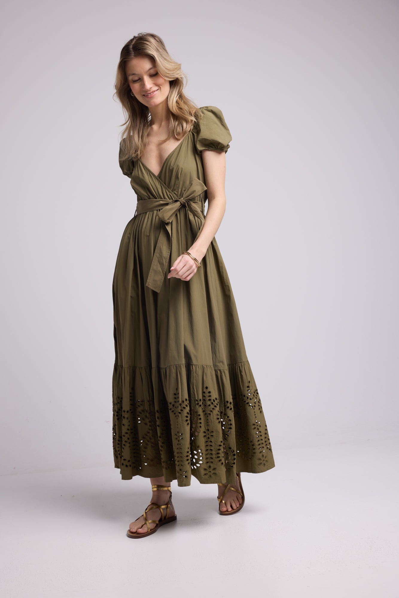 ROBE JULIE LONG/KHAKI
