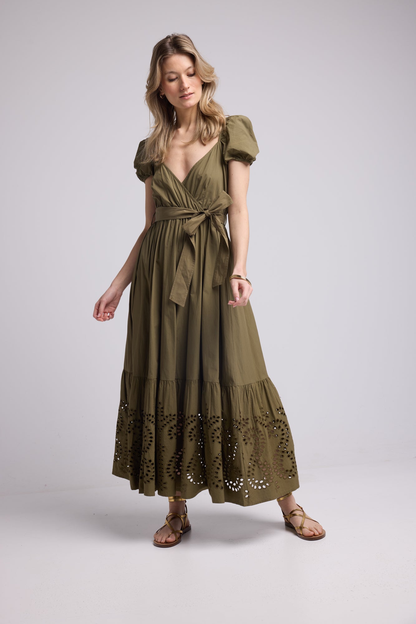ROBE JULIE LONG/KHAKI