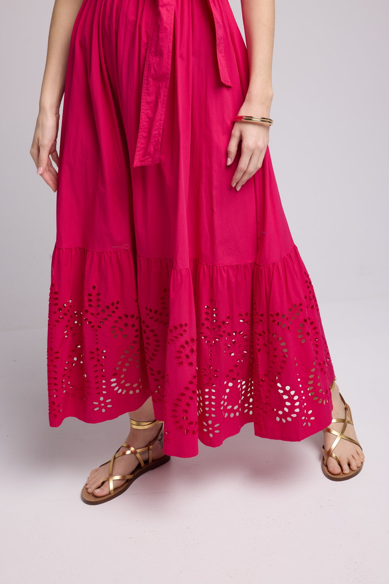 ROBE JULIE LONG FUSHIA
