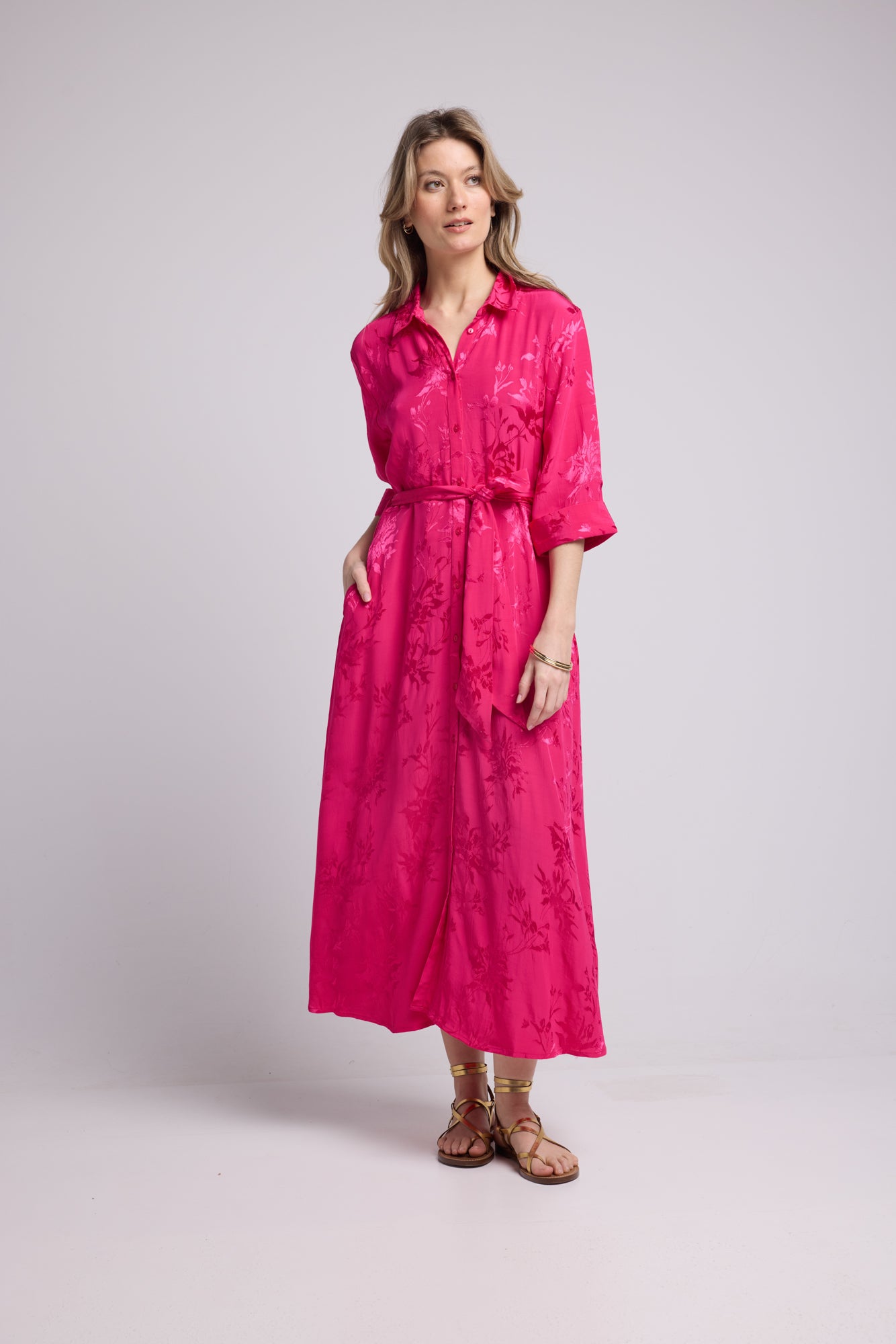 JUNA FUSHIA DRESS