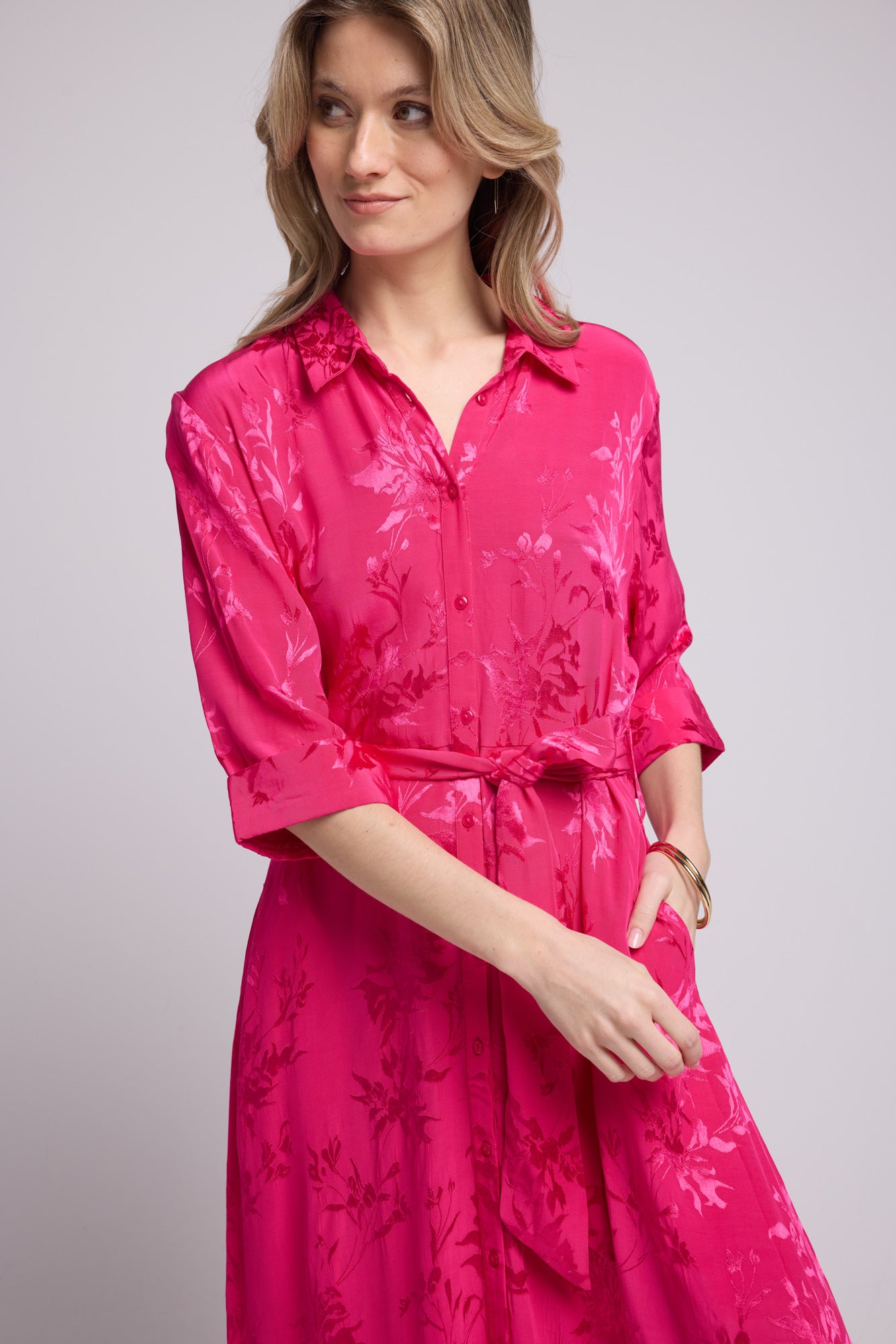 JUNA FUSHIA DRESS