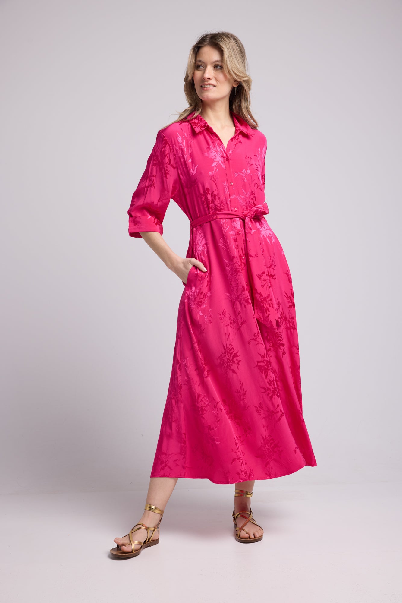 JUNA FUSHIA DRESS