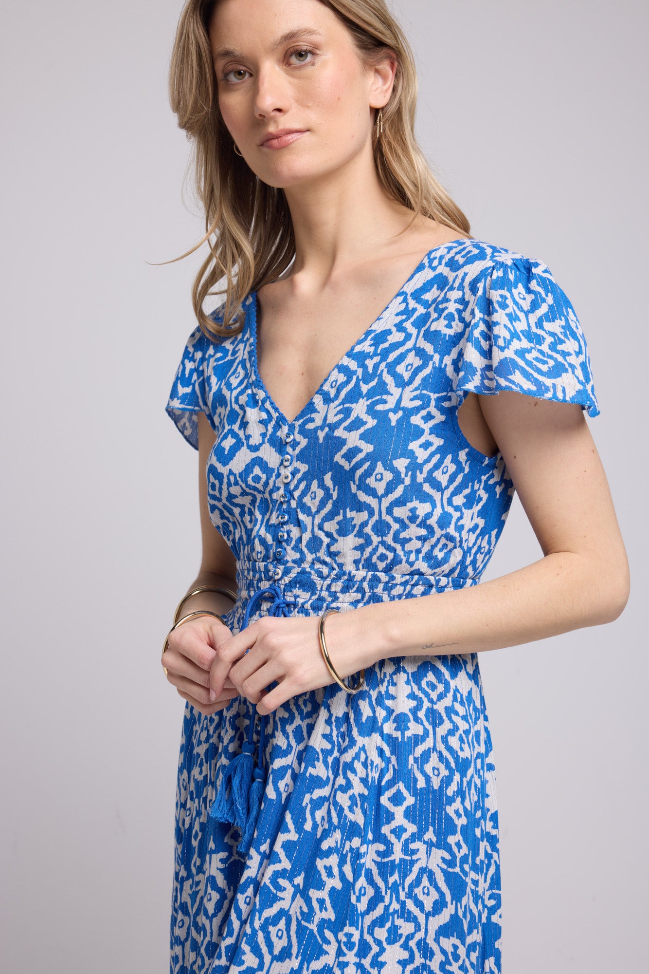 ROBE LORY LONG/BRIGHT BLUE P822