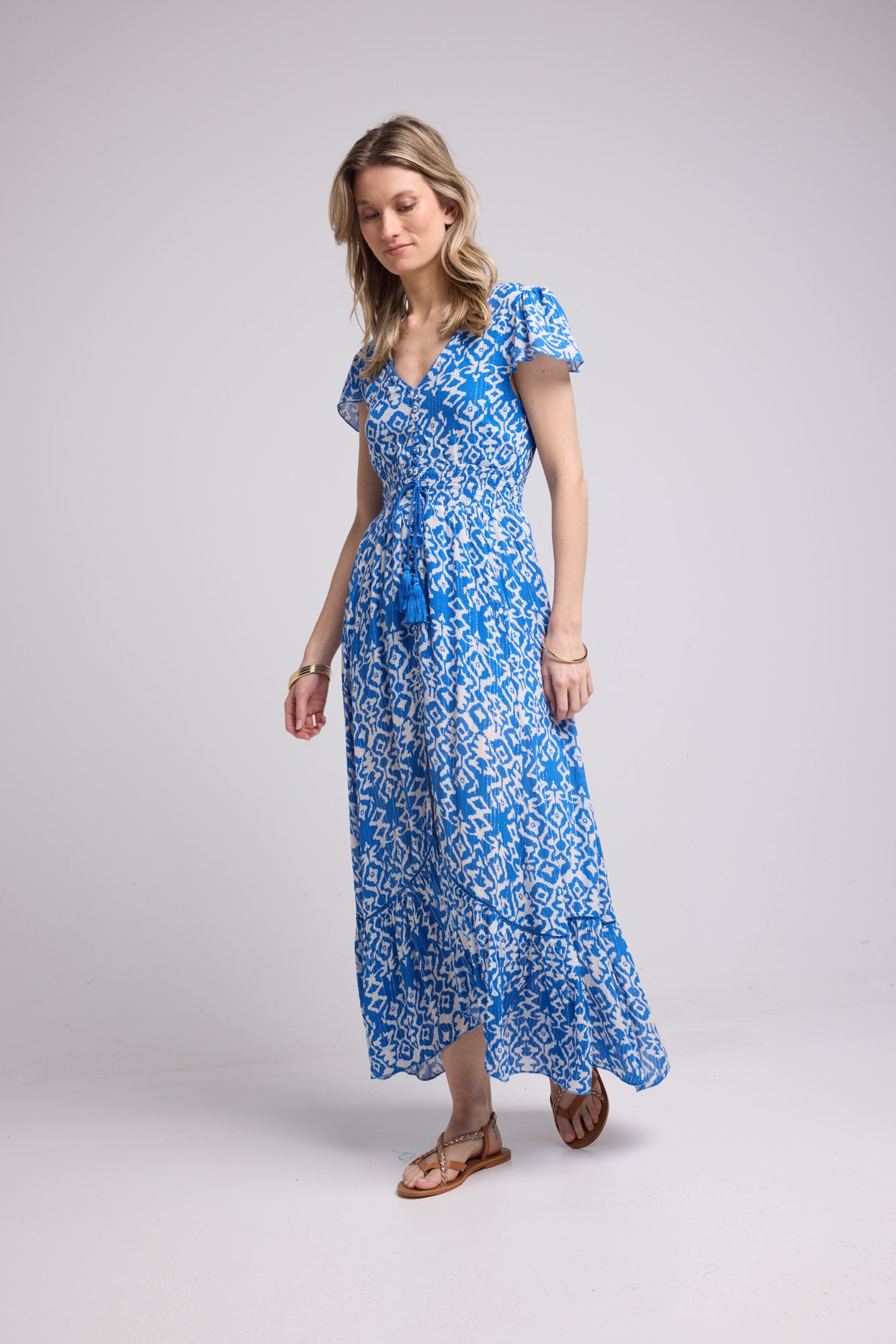 ROBE LORY LONG/BRIGHT BLUE P822