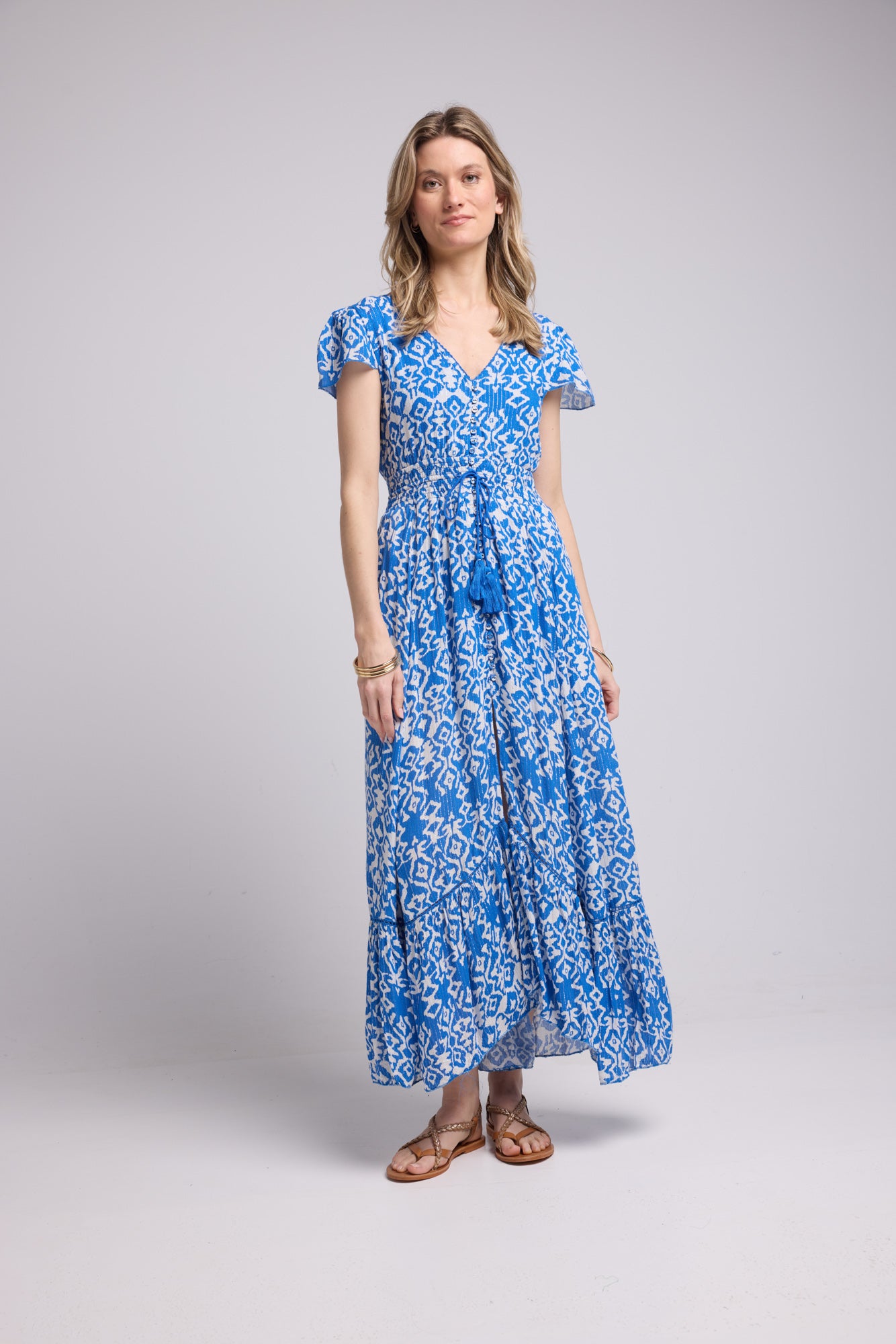 ROBE LORY LONG/BRIGHT BLUE P822