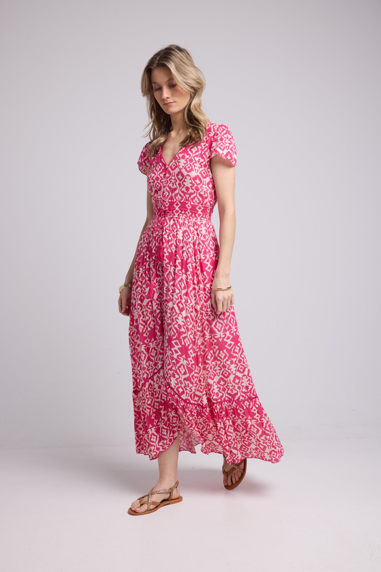 ROBE LORY LONG/FUSHIA P822