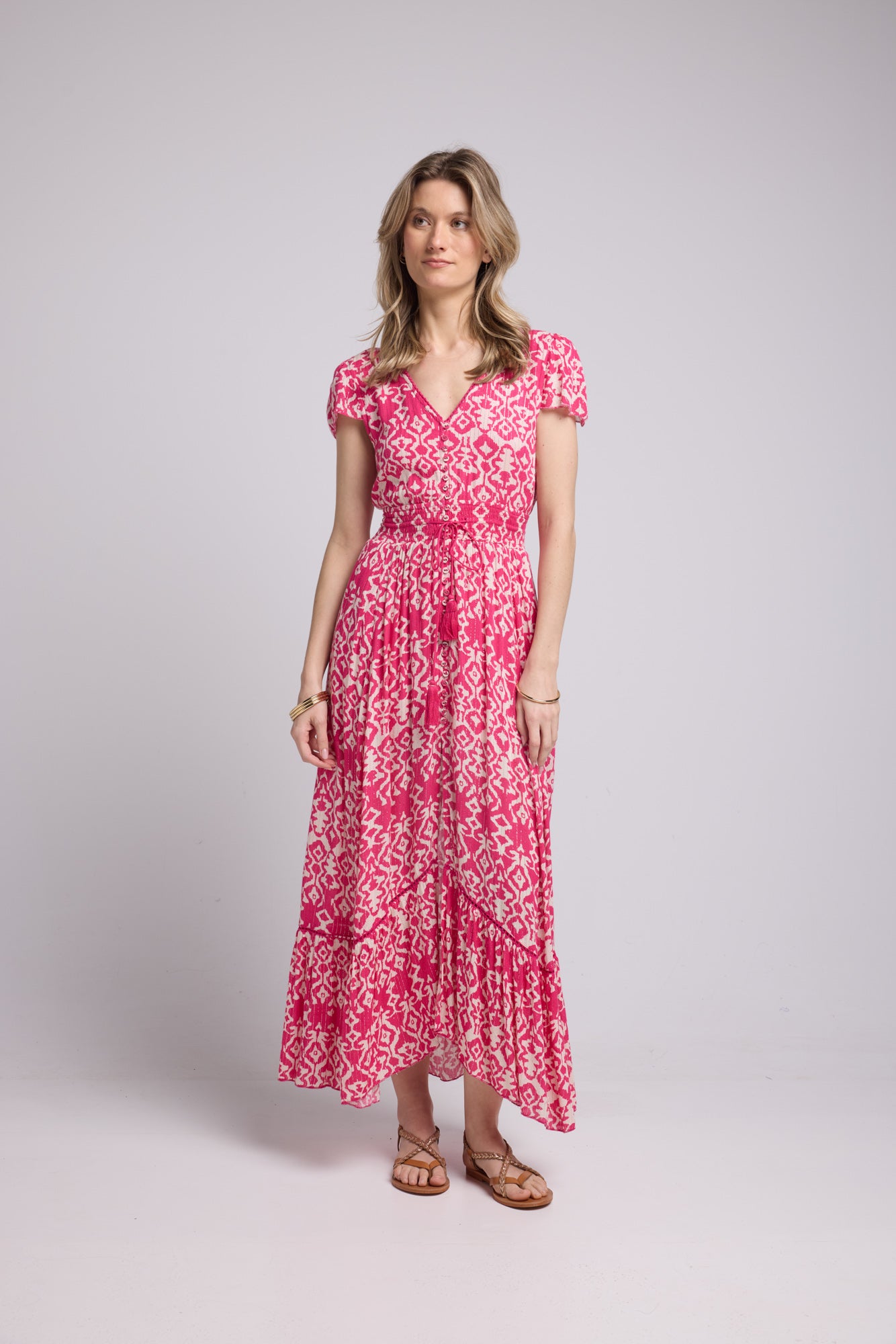 ROBE LORY LONG/FUSHIA P822