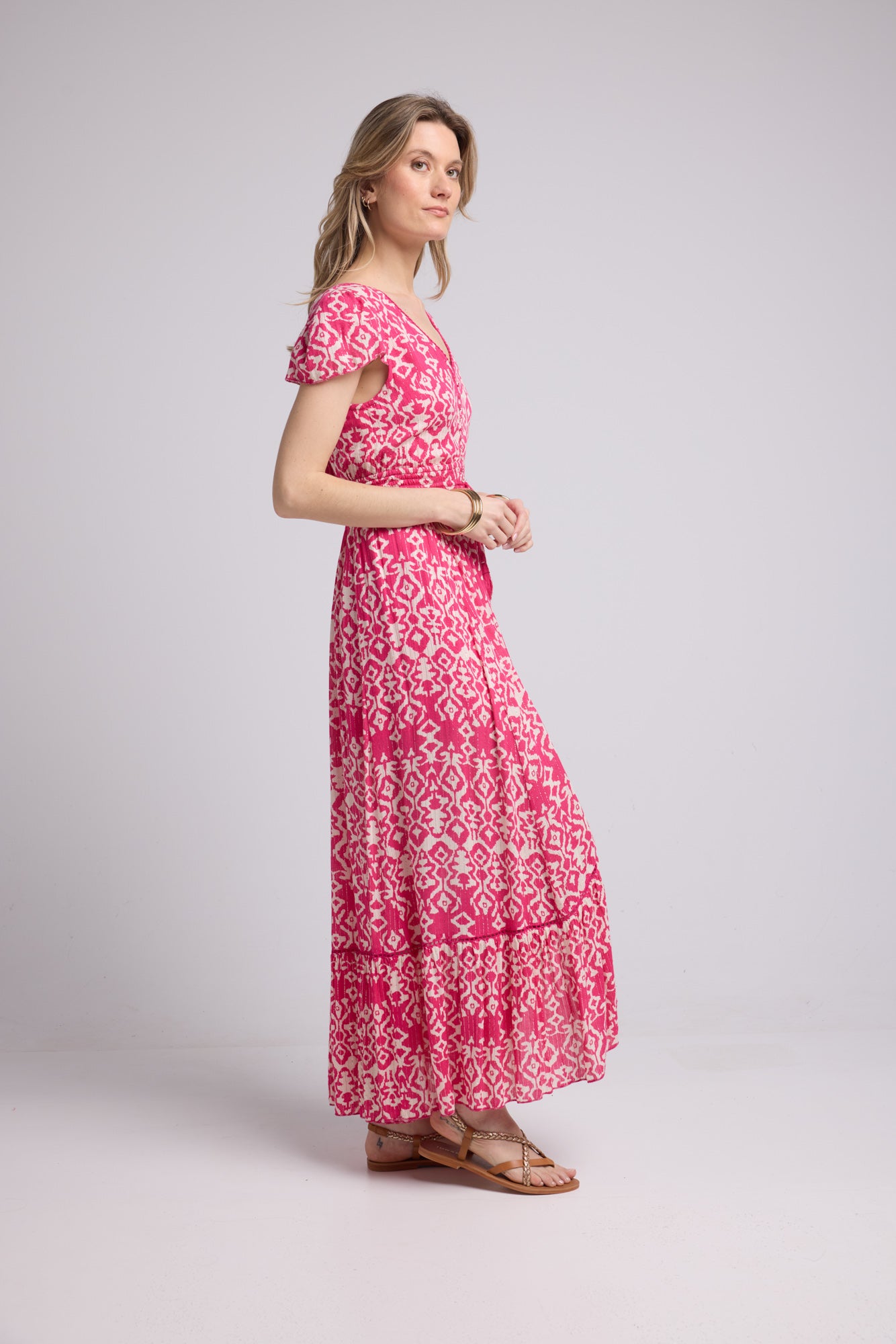 ROBE LORY LONG/FUSHIA P822