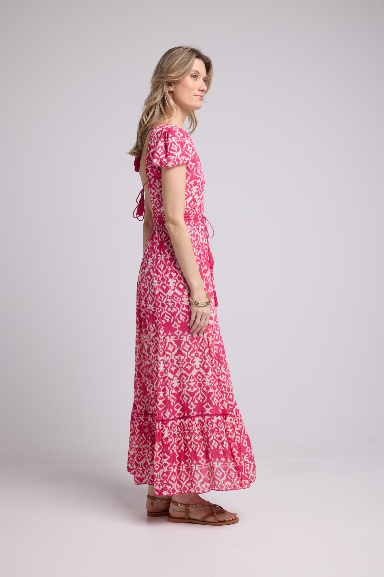 ROBE LORY LONG/FUSHIA P822