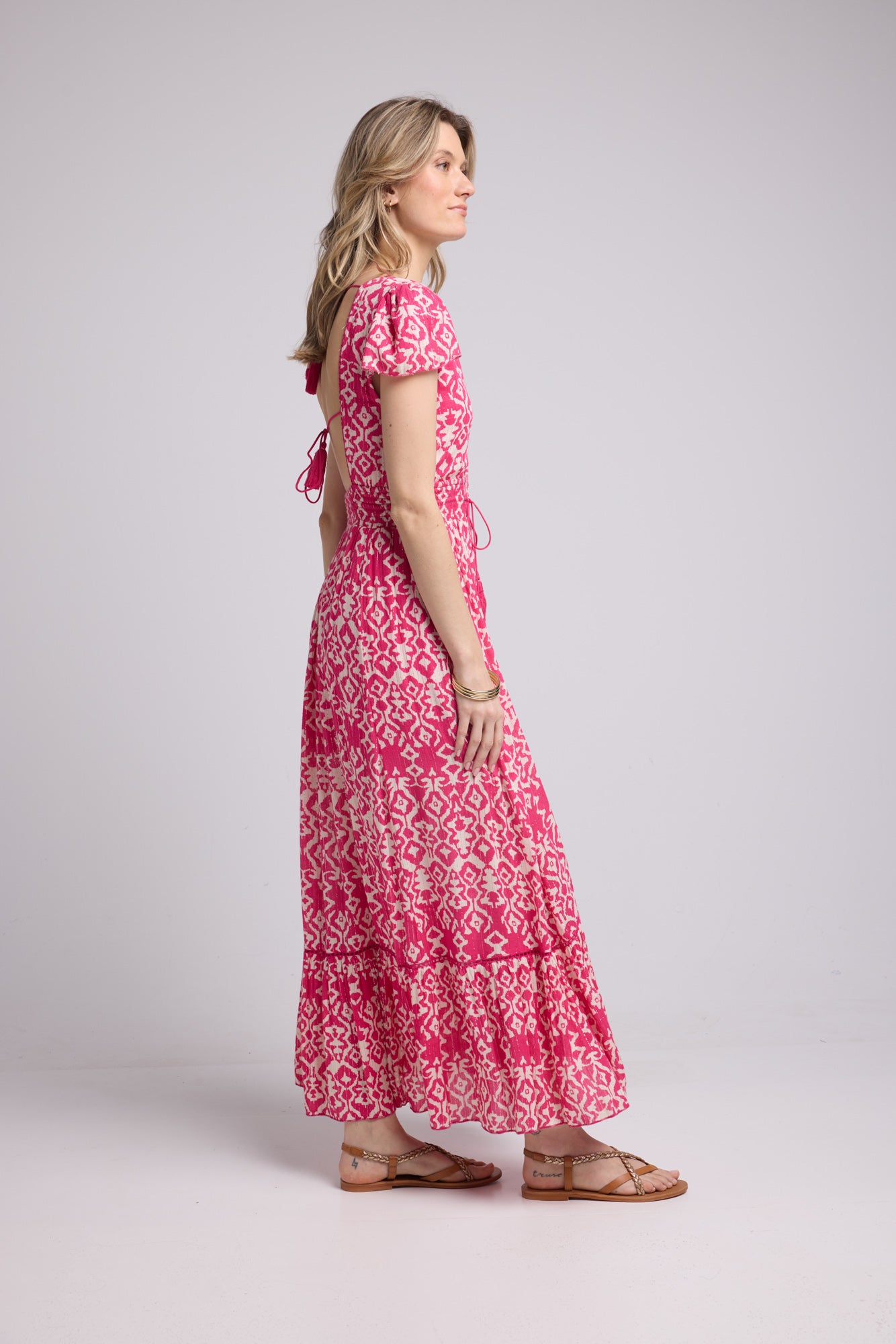 ROBE LORY LONG/FUSHIA P822