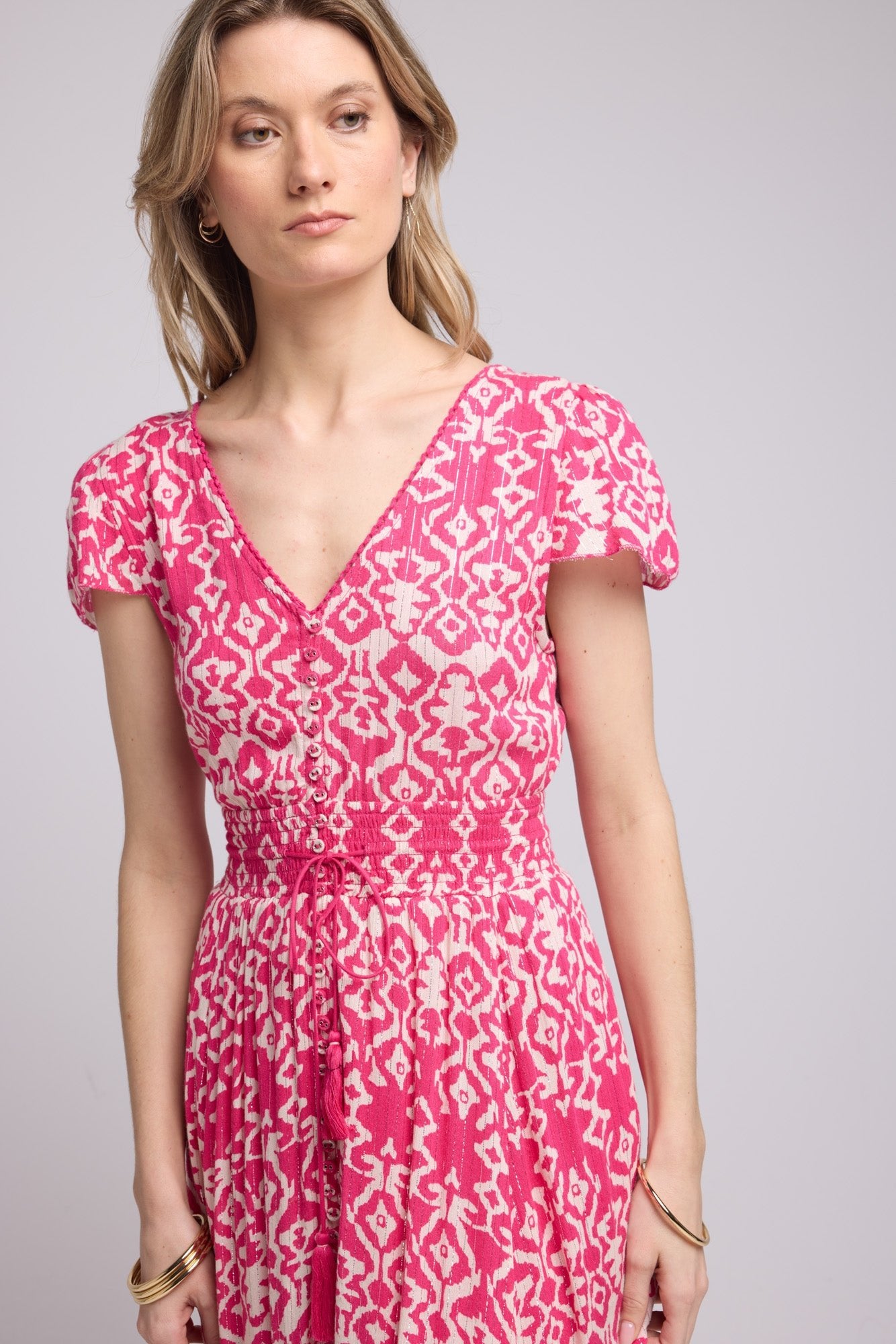 ROBE LORY LONG/FUSHIA P822