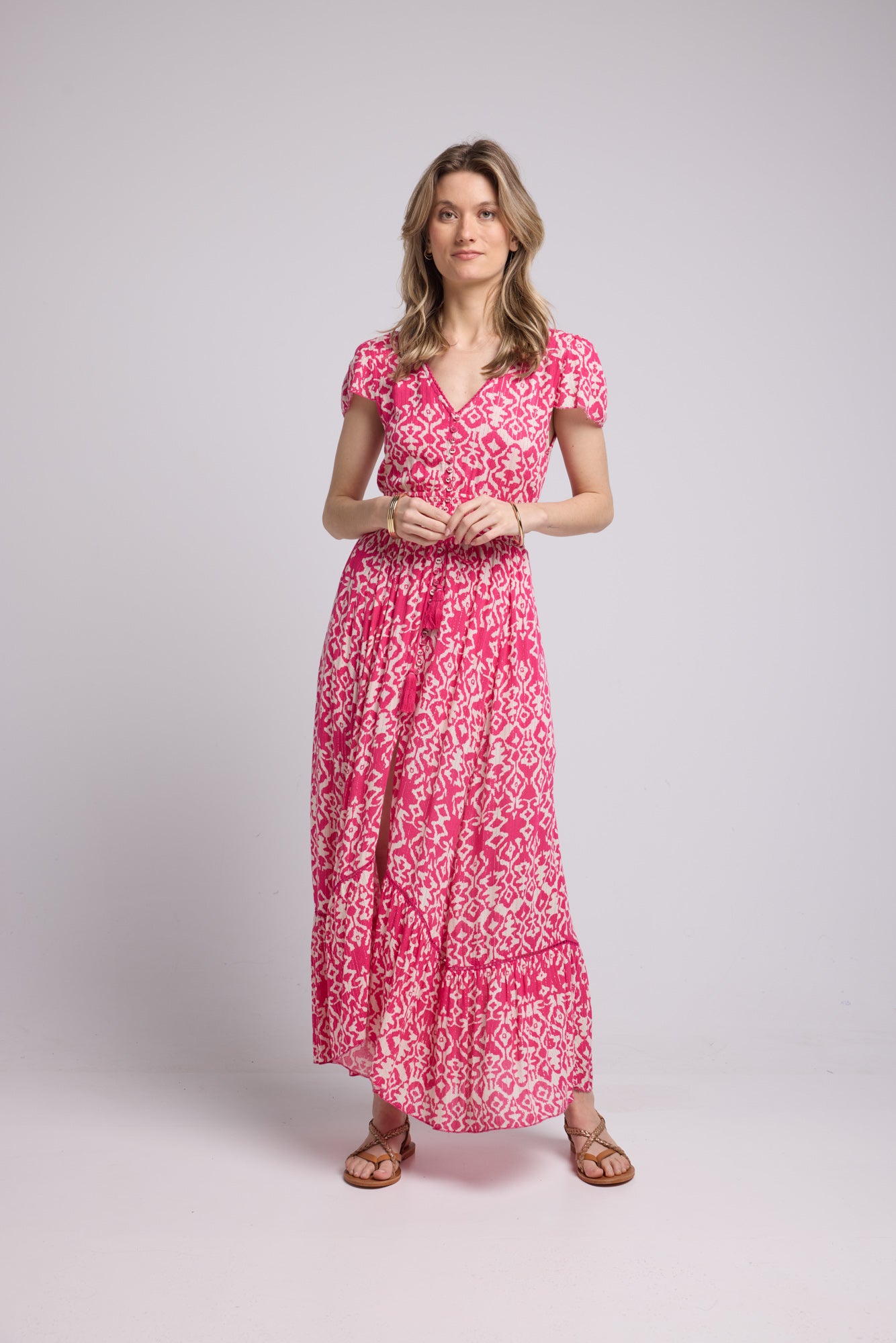 ROBE LORY LONG/FUSHIA P822