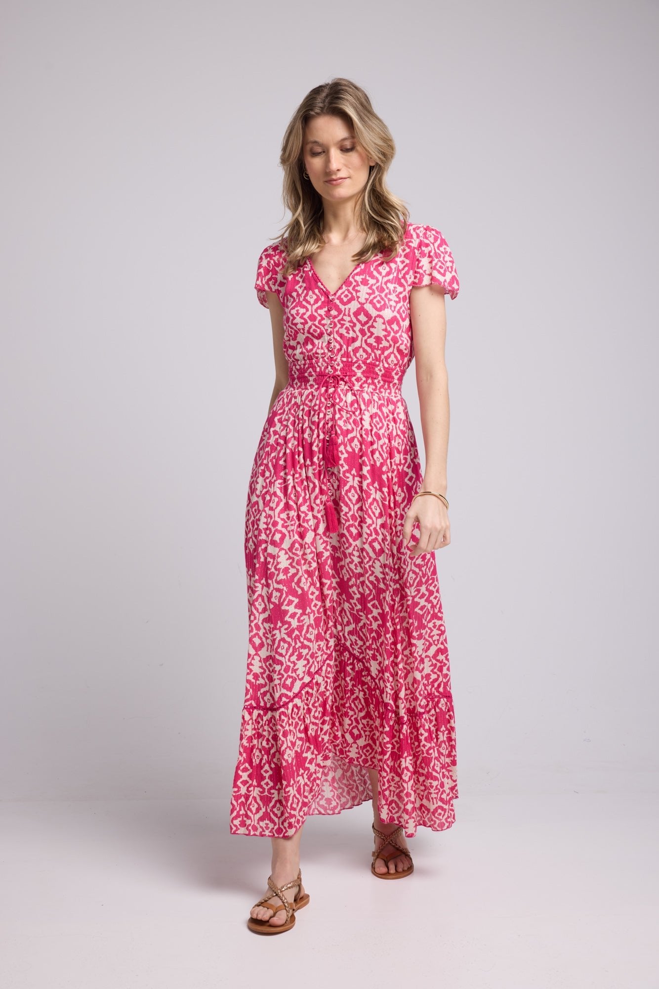 ROBE LORY LONG/FUSHIA P822