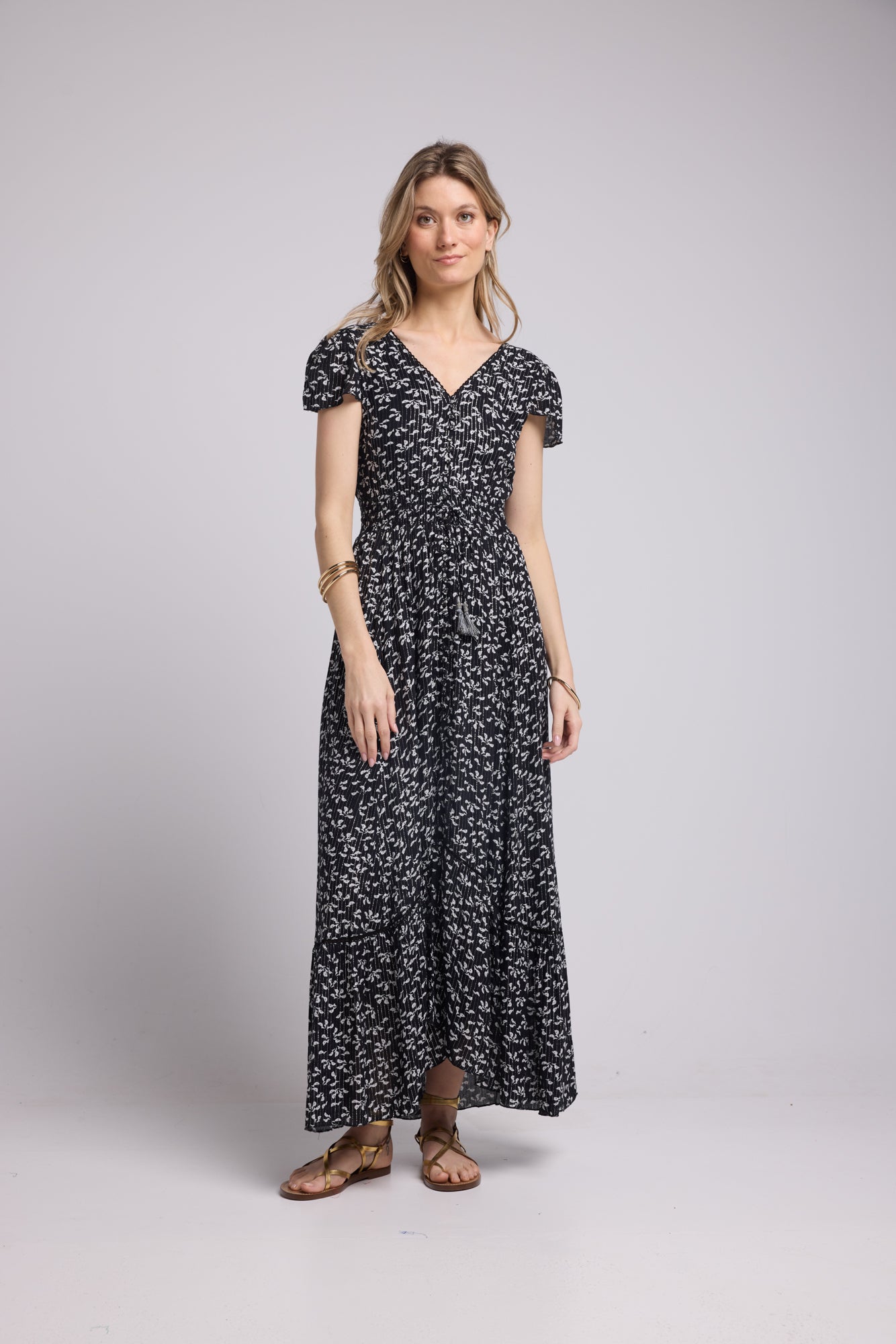 ROBE LORY LONG/NOIR P40 BLACK
